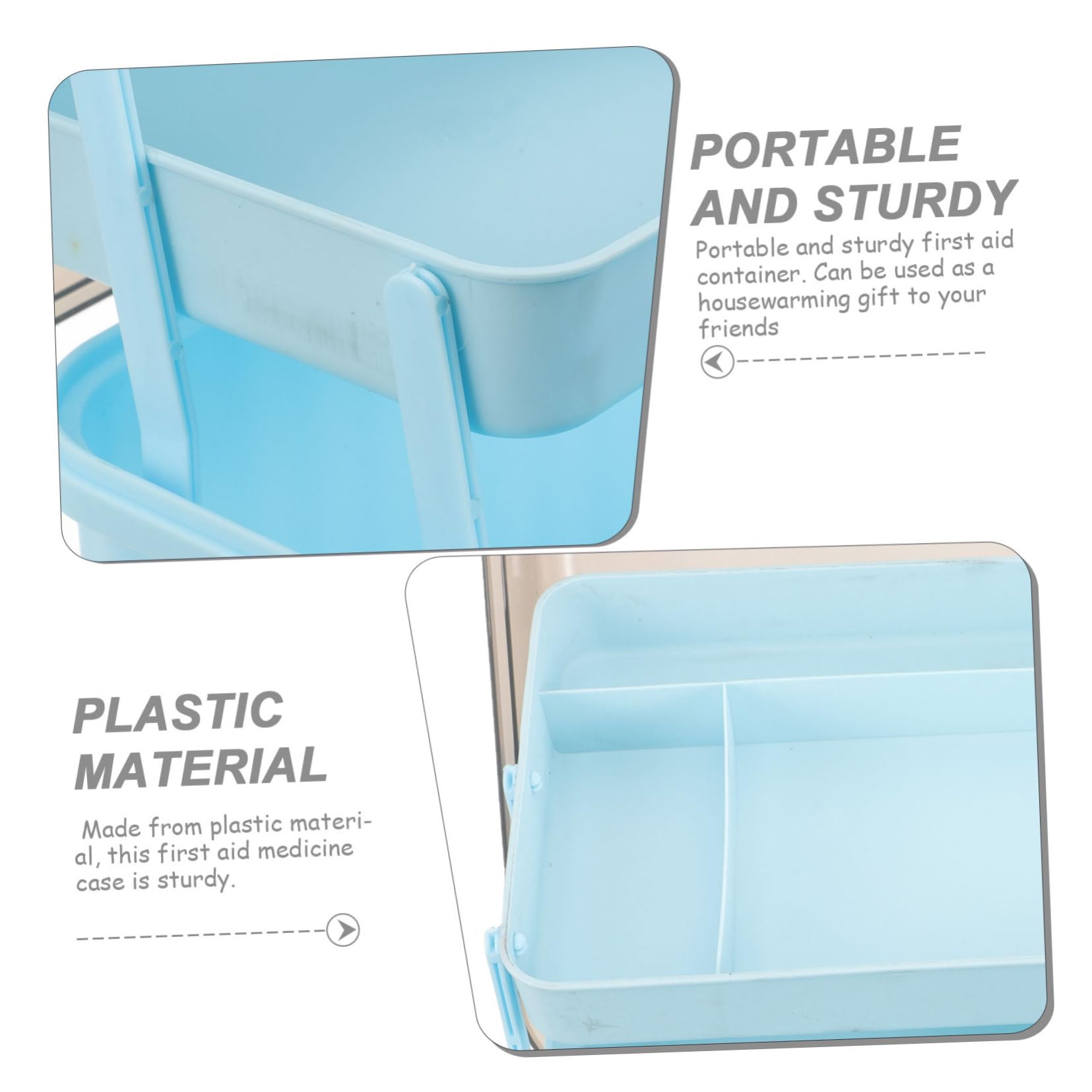 NOLITOY Caja De Medicamentos Transparente Organizador De Plástico para Botiquín Doméstico Caja De Almacenamiento De Medicamentos Asa para Emergencias Médicas Casa