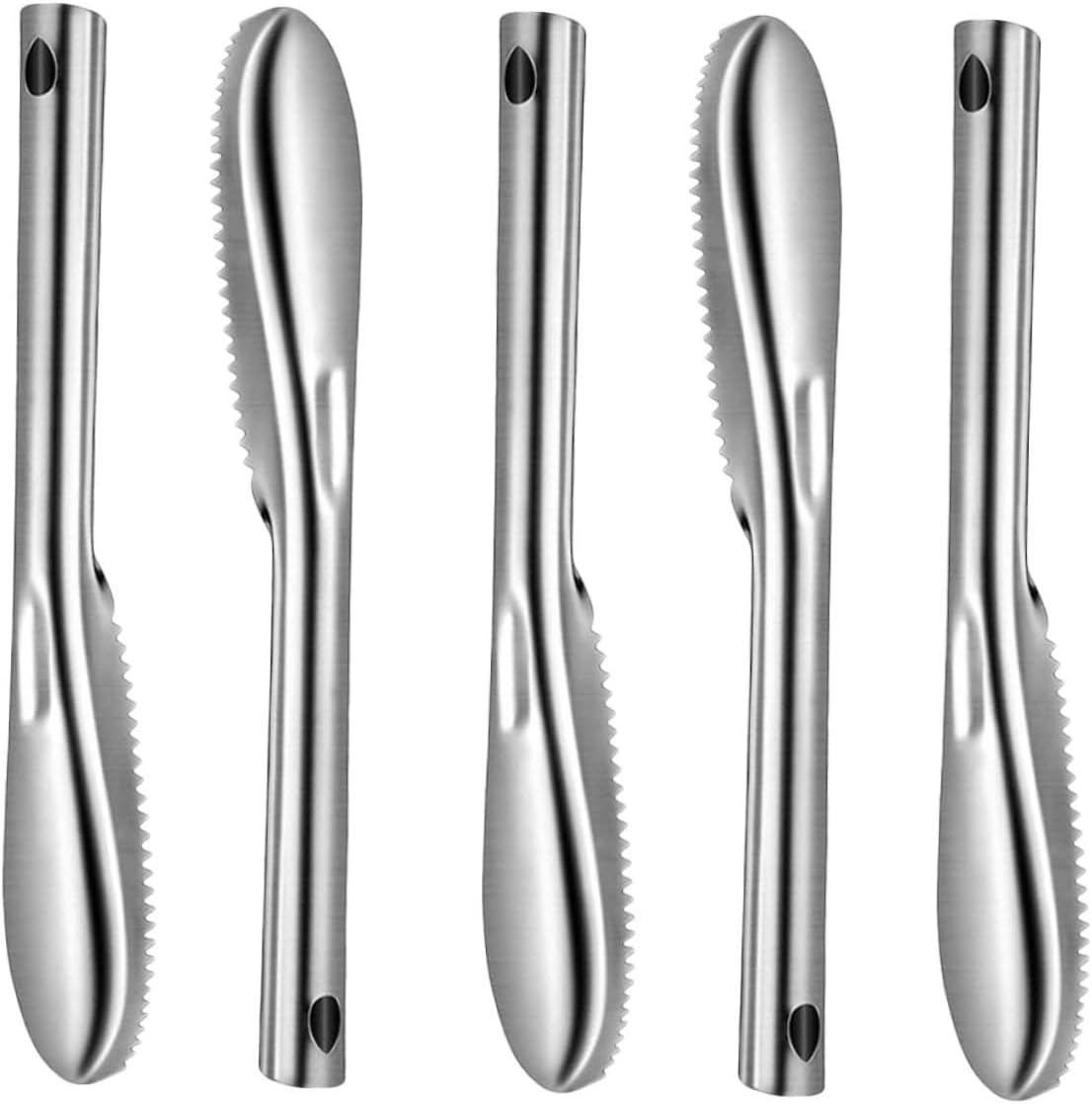 balacoo 10pcs Fish Stainless Steel Fish Scaler Kitchen Tools Shrimp Deveiner Tool