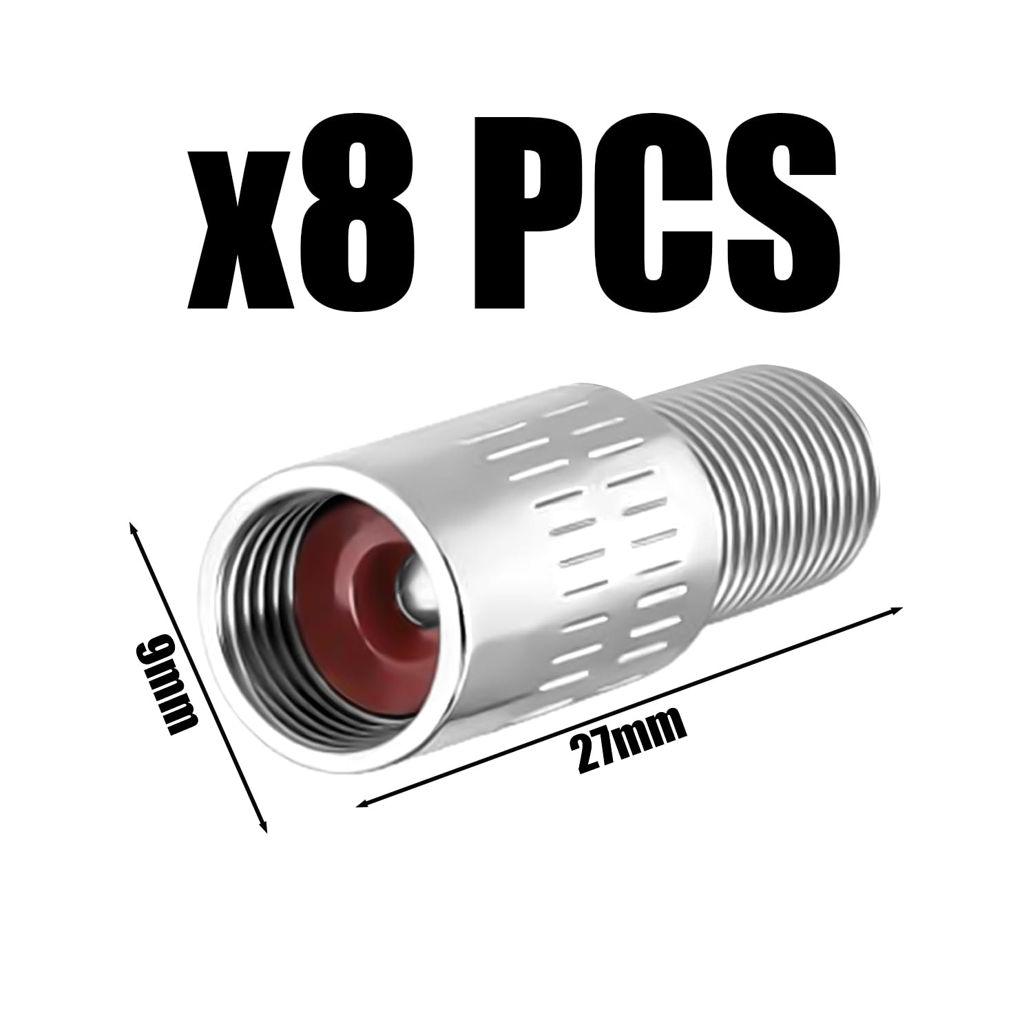8-Piece Valvola Extender, Asta Di Prolunga Del Pneumatico, Gonfiaggio Dei Pneumatici Accessori, Adatto Per Automobili, Moto, E Camion.