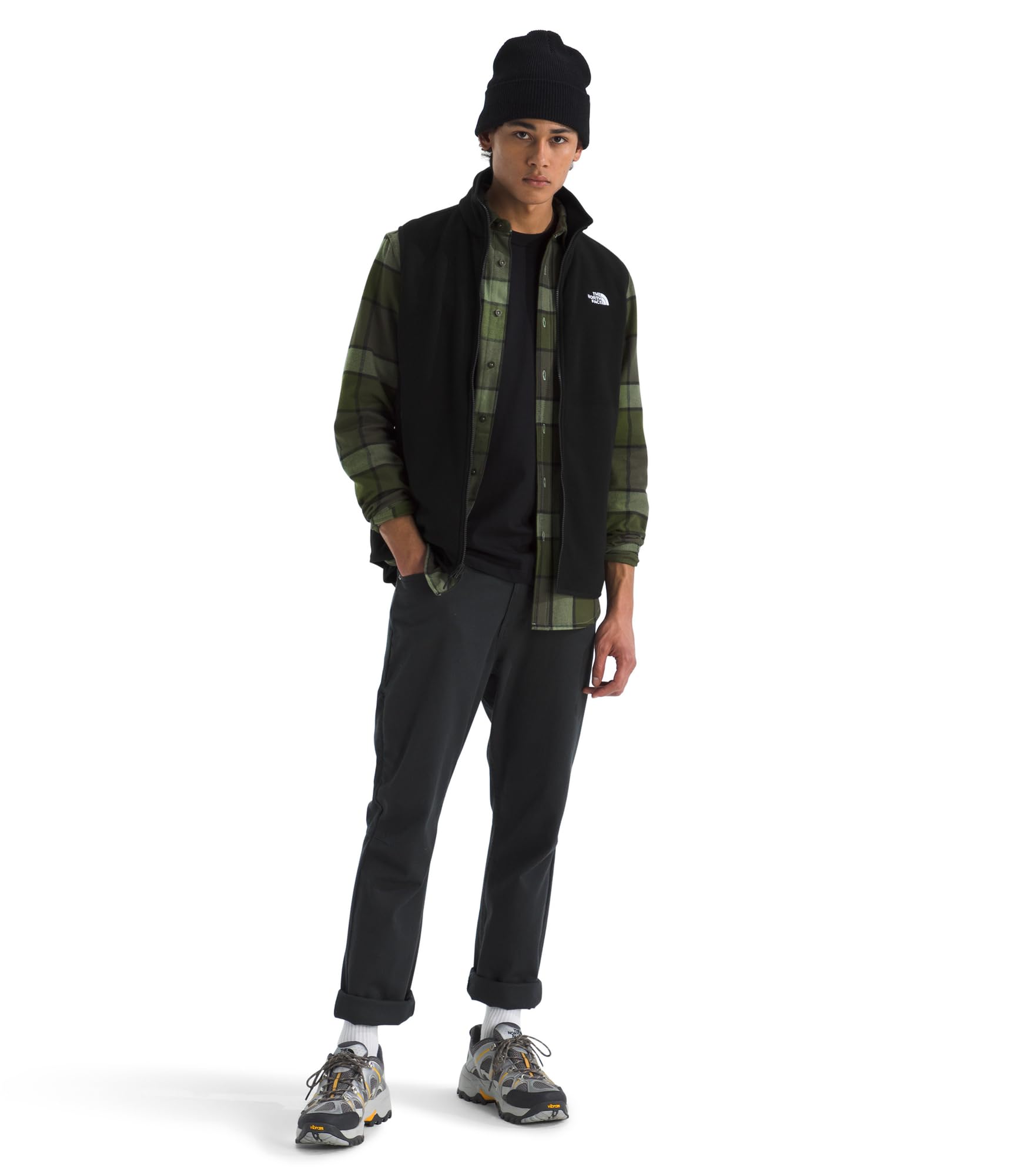 The North Face Erkek Glacıer Fleece Polar Yelek NF0A8DQNJK31 Siyah