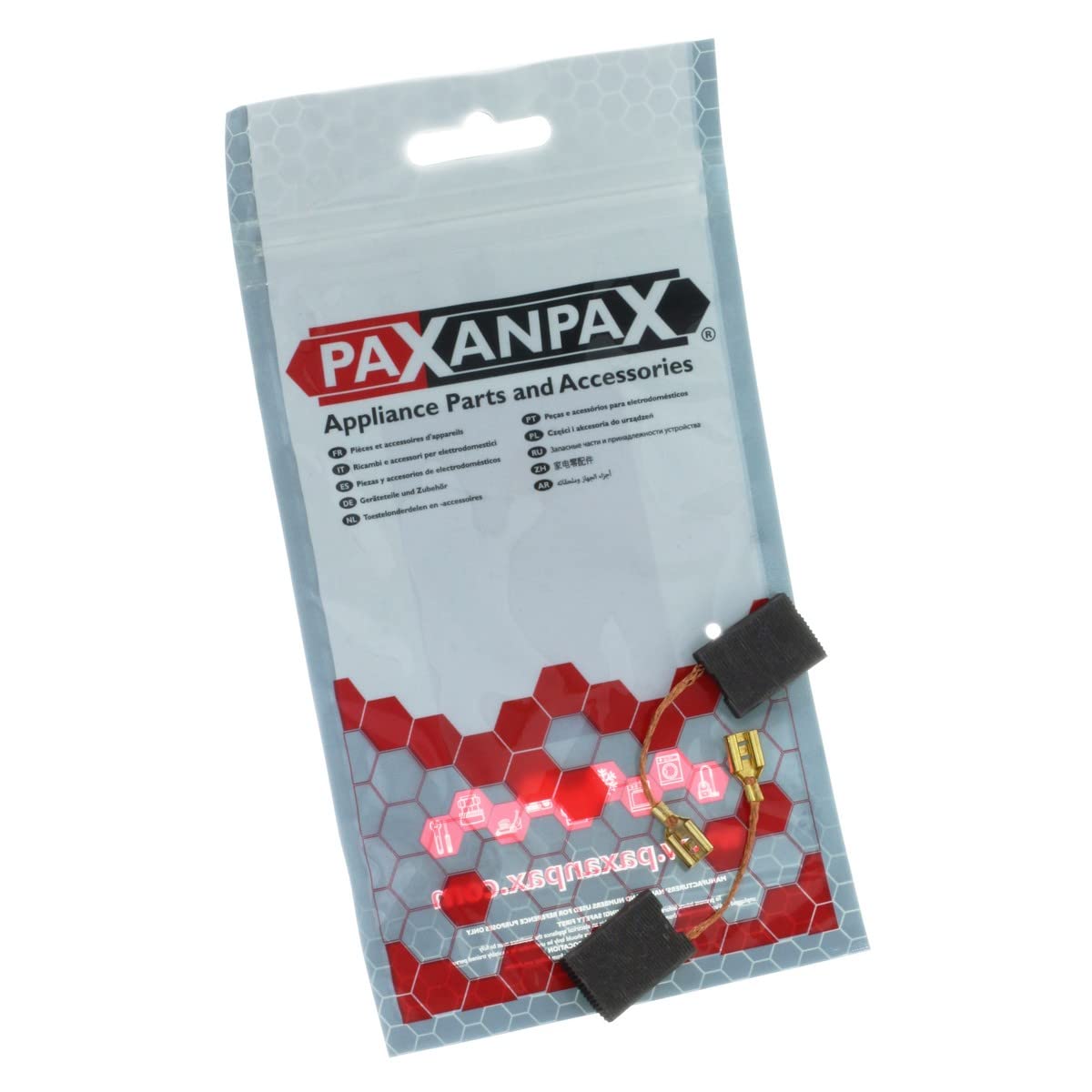 Paxanpax PSE009 Compatible Angle Grinder Motor Carbon Brushes for Bosch GWS (6.3mm x 16mm x 22mm, Pack of 2),Black