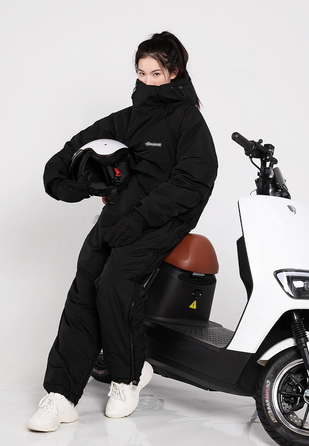 One-Piece Snowsuit Ski & Rescue SuitSnowsuit Water Resistant Windproof for Adults/Men/Women