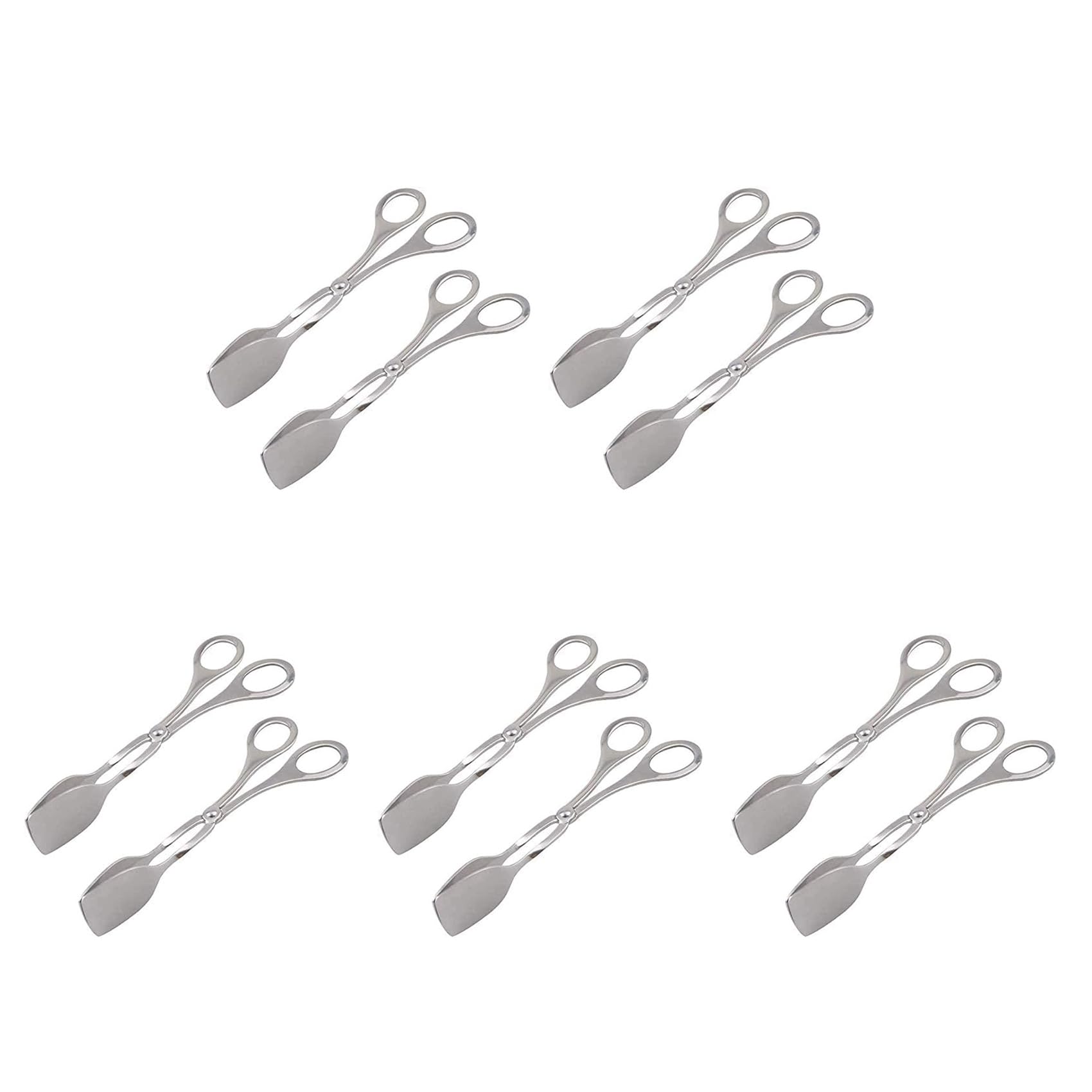 10 PièCes Pinces de Cuisine Pinces à Griller Pinces à Pâtisserie Pinces à Servir Pinces Polyvalentes Les Pinces de Cuisson en Forme de Ciseaux