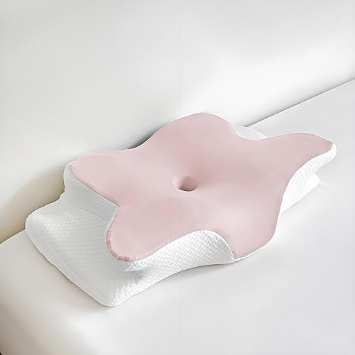 Miniatura 7 de Almohada cervical cervical para dormir, almohadas de espuma viscoelástica, almohadas ergonómicas para aliviar el dolor de cuello, almohada
