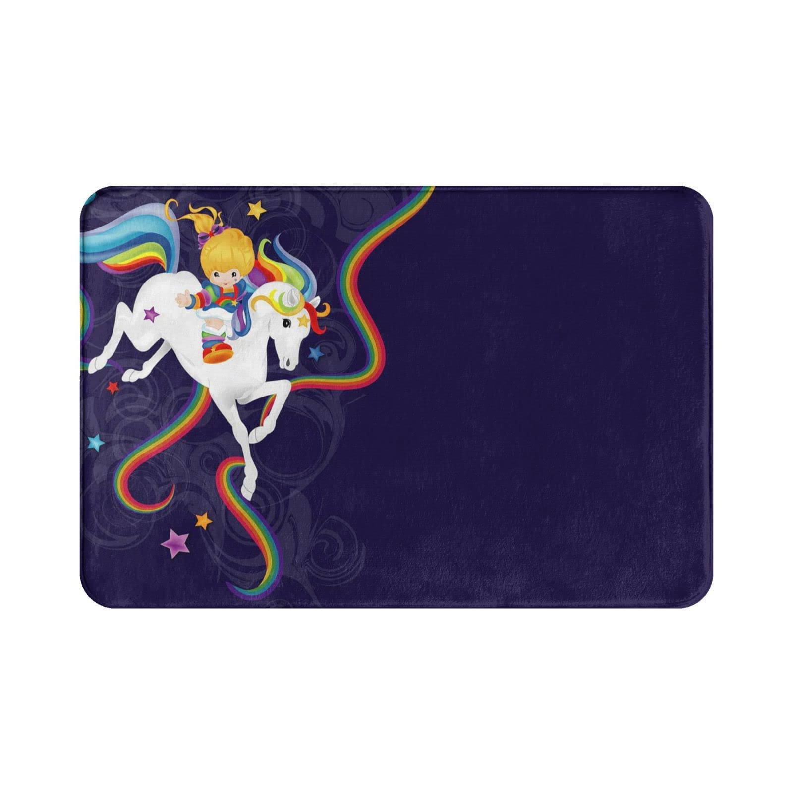 40x60cm Doormat Rainbow Brite And Starlite Floor Door Mat Eco-Friendly Front Door Mat Soft Door Mat Indoor For Office, Entrance, Bedroom