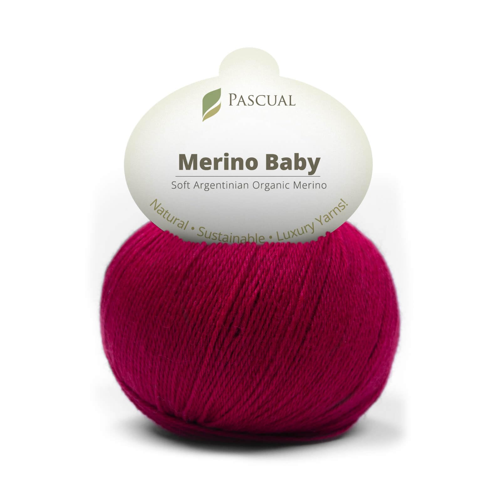 PASCUALI Lana merino per bambini, 100% lana vergine merino, lana merino per lavorare a maglia e all'uncinetto, set da 4 gomitoli da 200 g, colore: rosso lampone 327