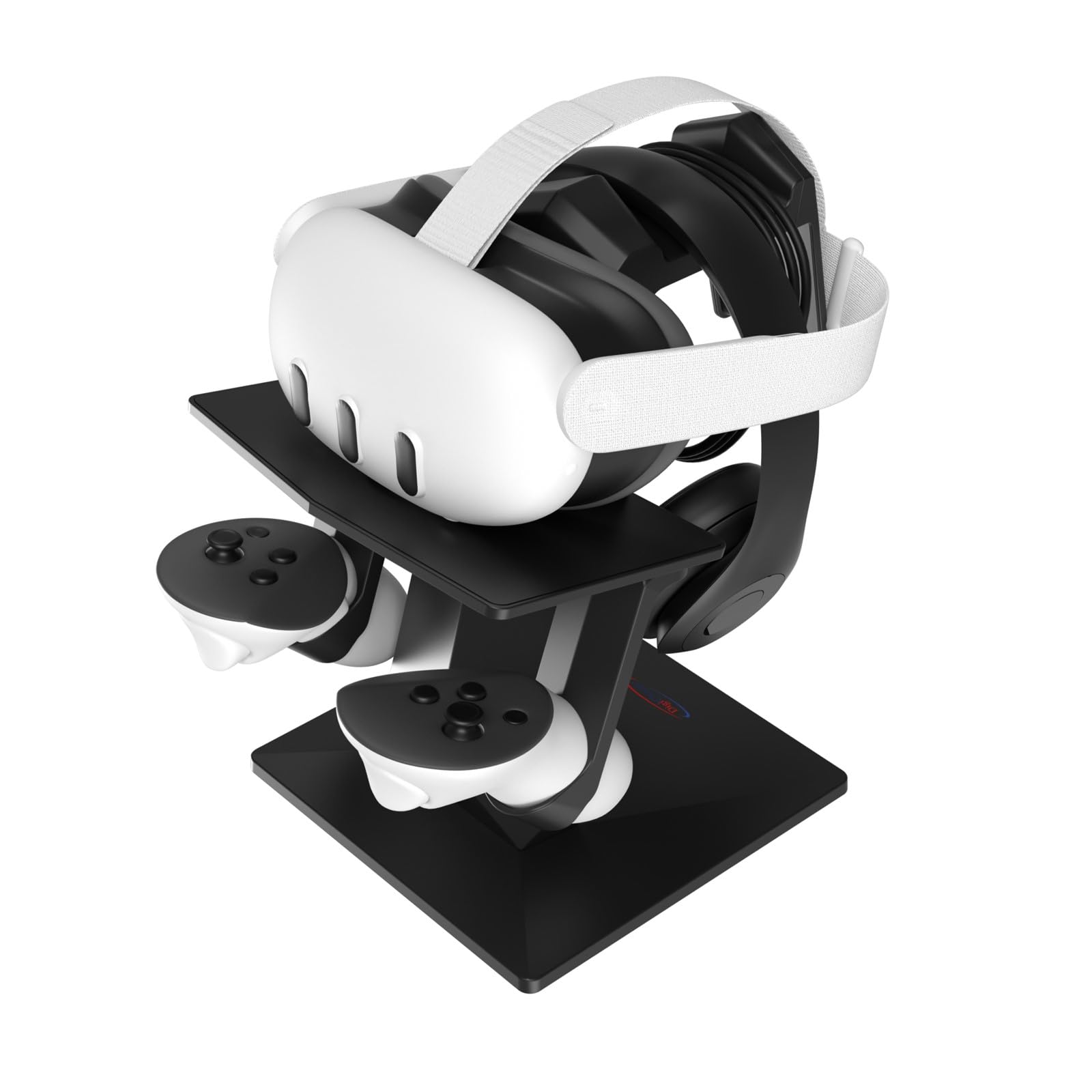 Digicharge VR Headset Stand for Meta Quest 3S / Quest 3 Oculus Quest 2 VR Mount Display Storage for Headset and Touch Controllers