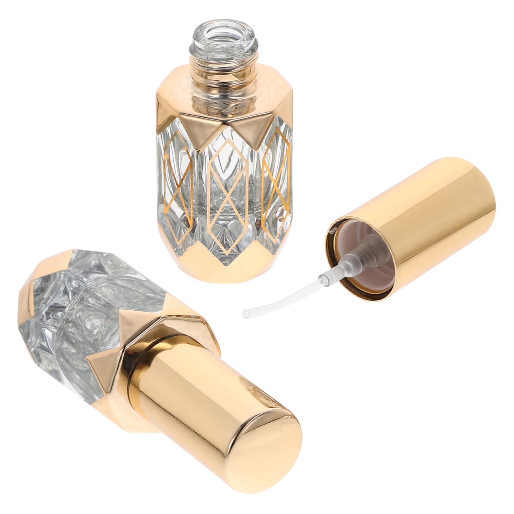 Luxshiny Botellas De Spray De Perfume Vacías Vidrio Transparente Para Viaje Recargables Y Portátiles Para Aceites Esenciales Y 2 Piezas X 5