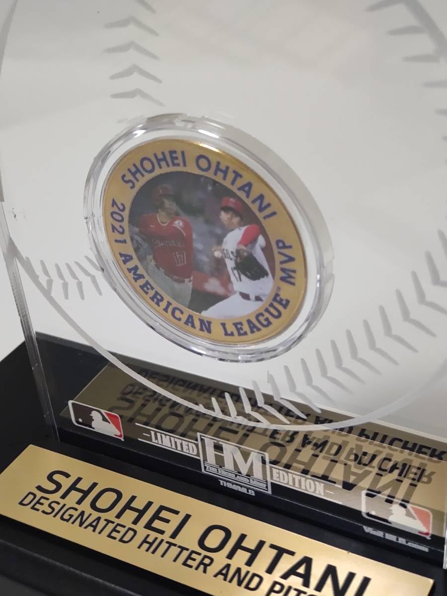 大谷翔平 2021年MVP 記念コイン 限定版 2021年大谷翔平 MVP獲得記念2コインフォトミント数量限定3,000個