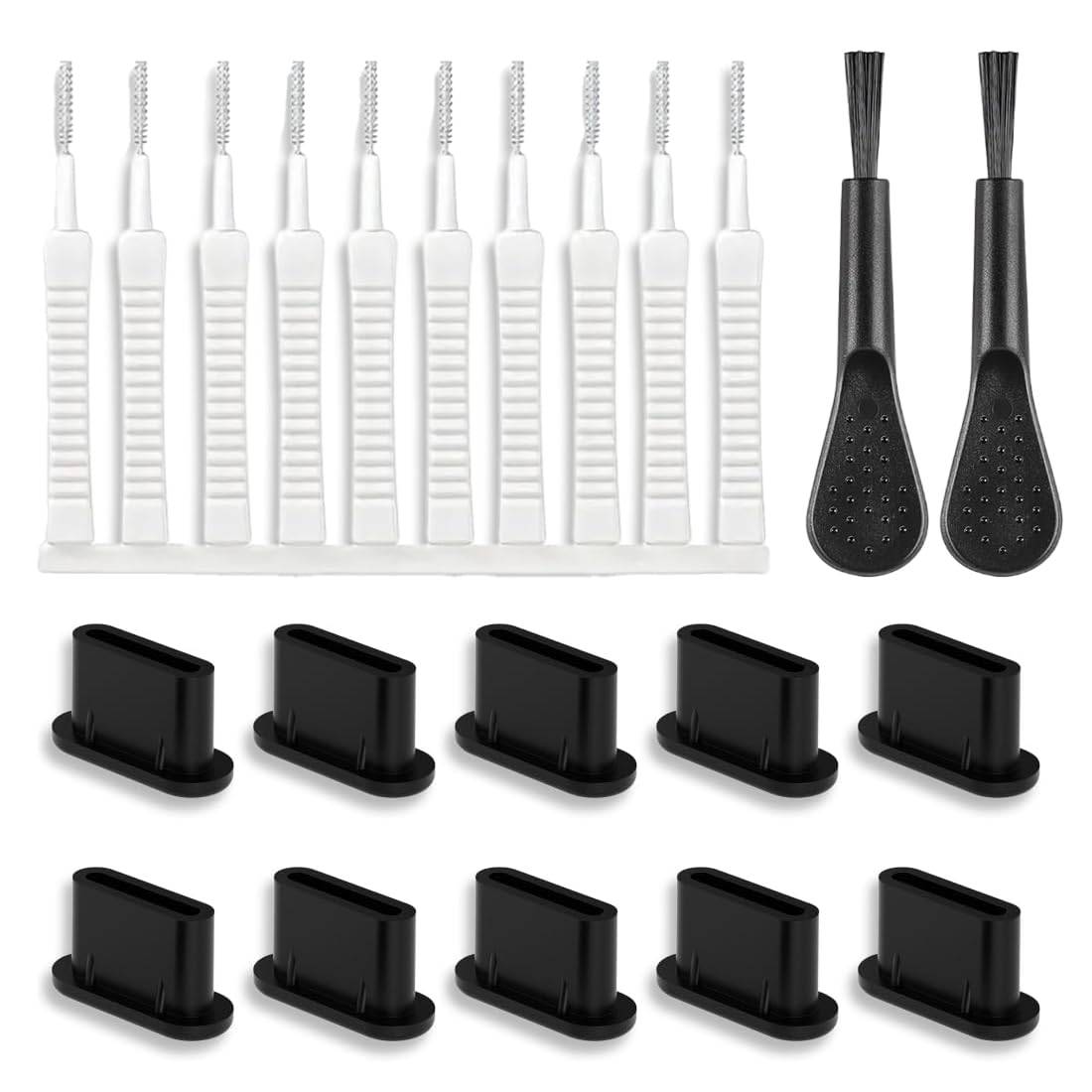 WeddHuis 1 Set Kit Pulizia Smartphone USB C Spazzole Pulizia Telefono Porta Anti-Polvere per Connettore, Altoparlante e Microfono