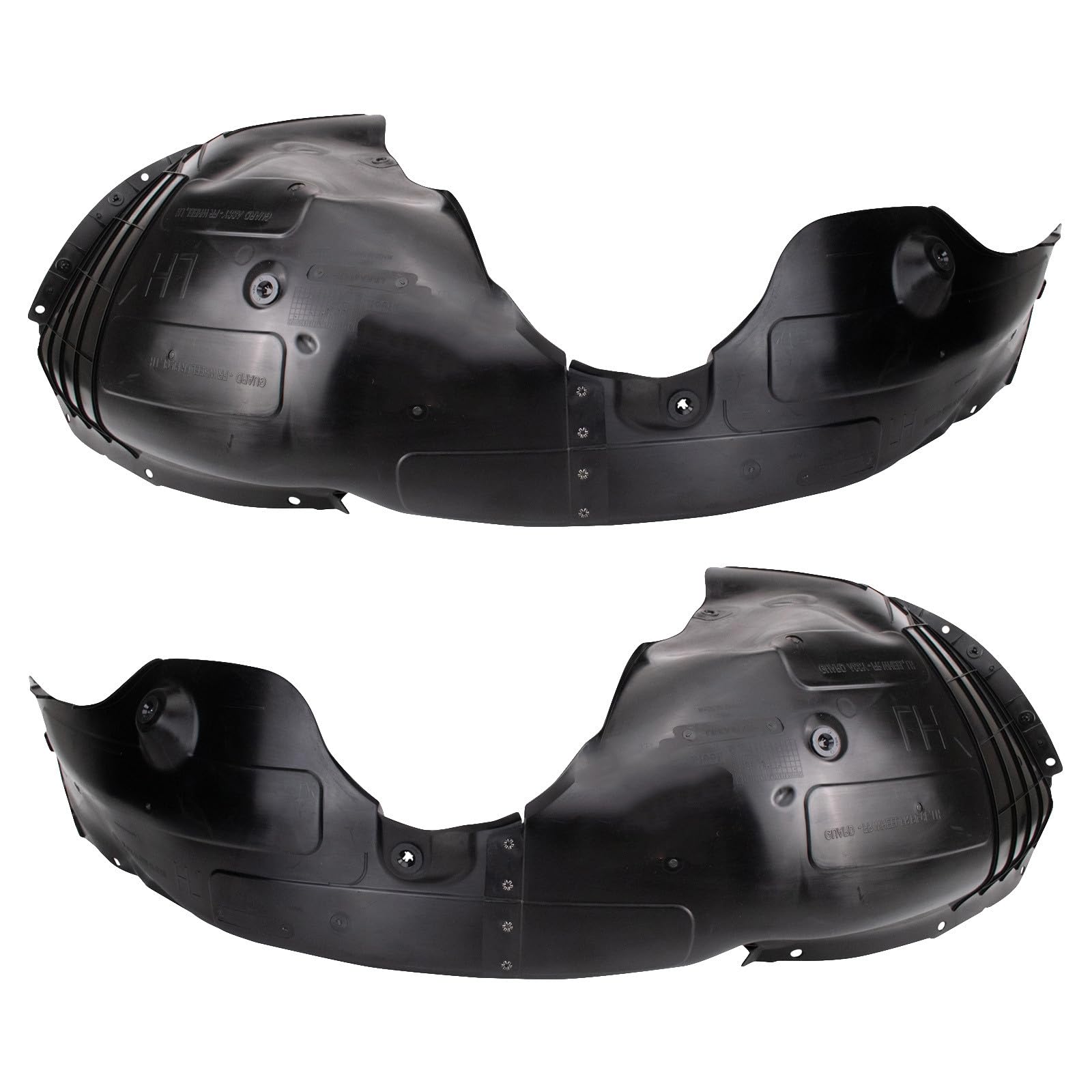 TRQ Front Inner Fender Liner Set | For 2020-2022 Kia Soul KI1248162 KI1249162