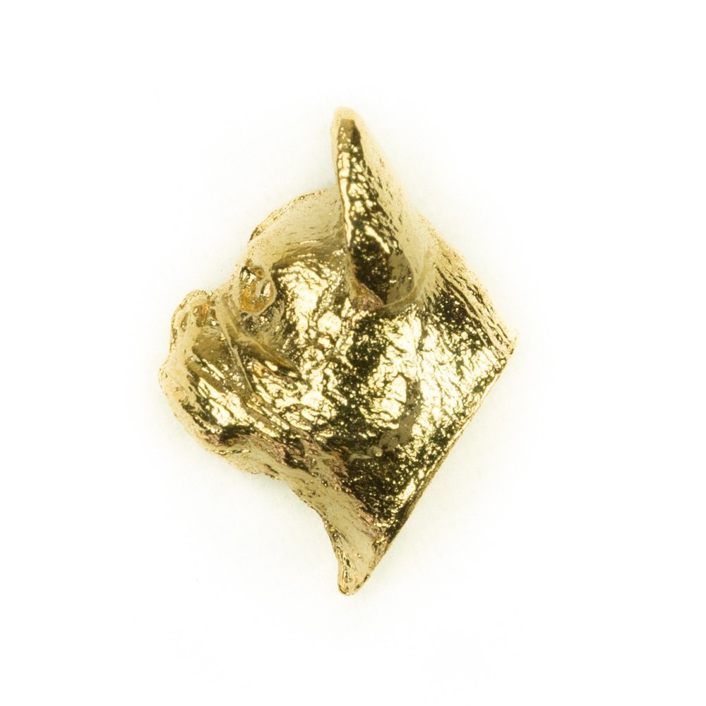 Bulldog Français broche artistique or 22 carats anti-ternissement de fabrication britannique
