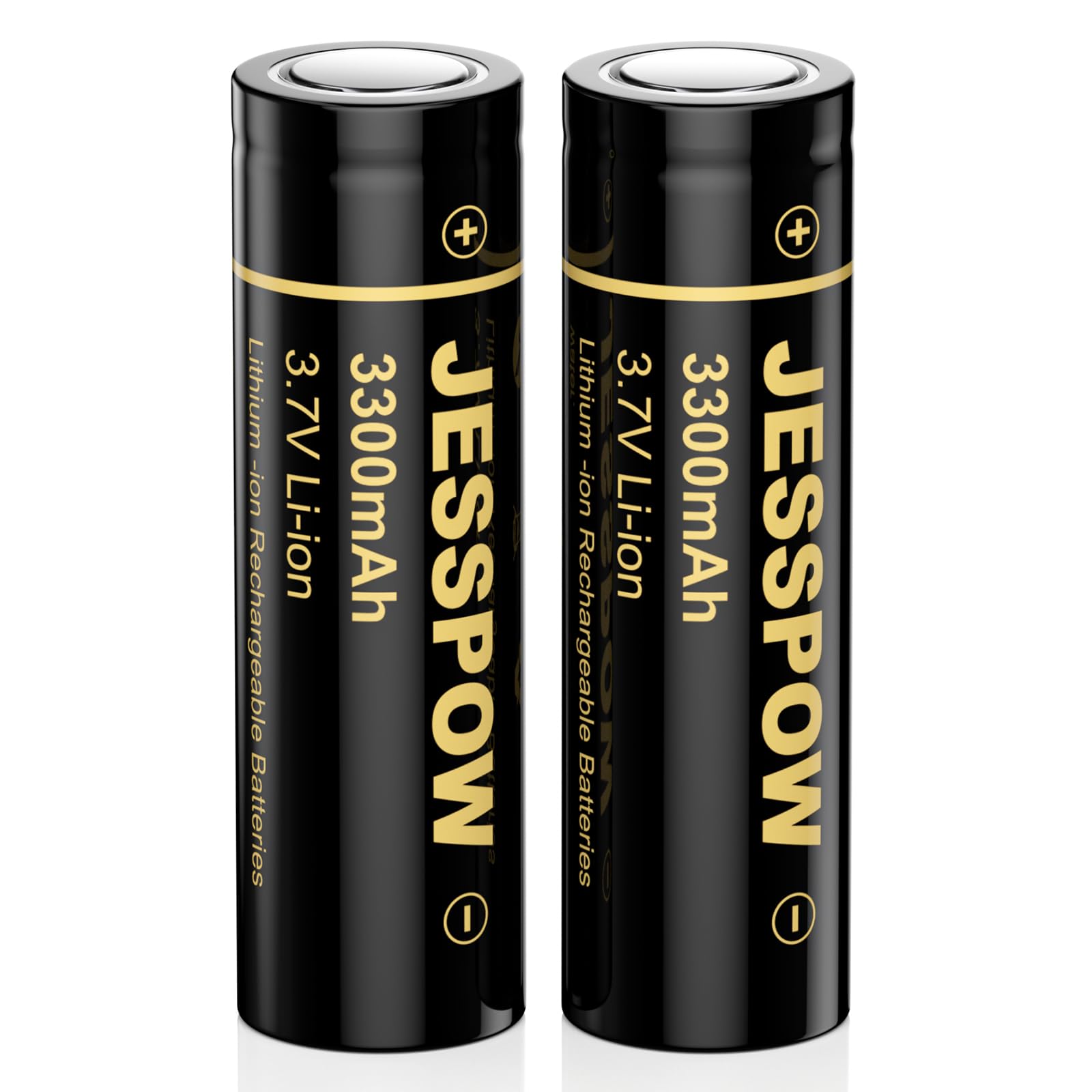 3.7 Volt Rechargeable Battery Flat Top, 4 Pack 3300mAh High Power Long Lasting 18650 Rechargeable Battery for Flashlight, Camera, Small Fan, Outdoor Garden Lights — view 8