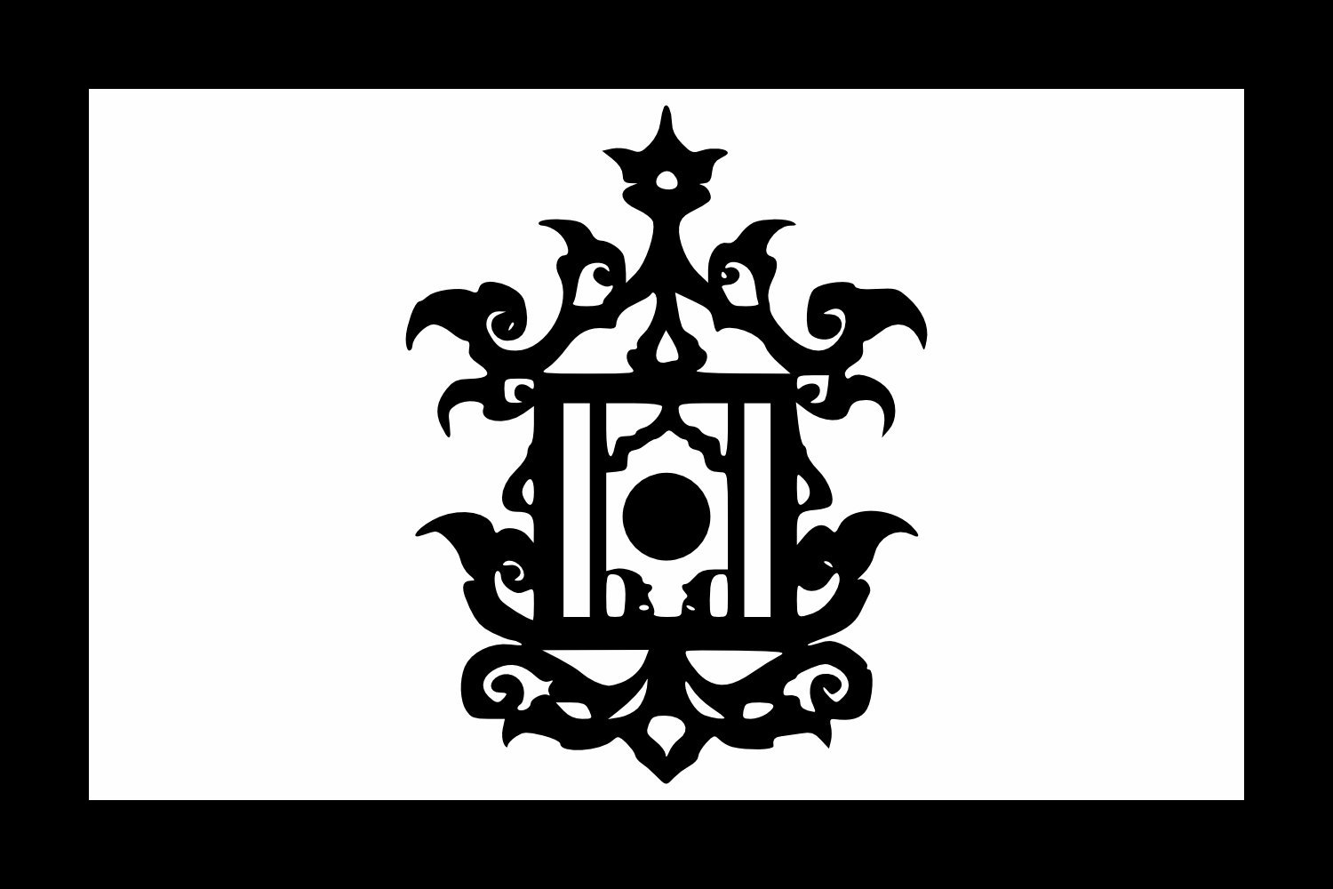 Drapeau de Sulu historique grand format 18th century flag décoration murale