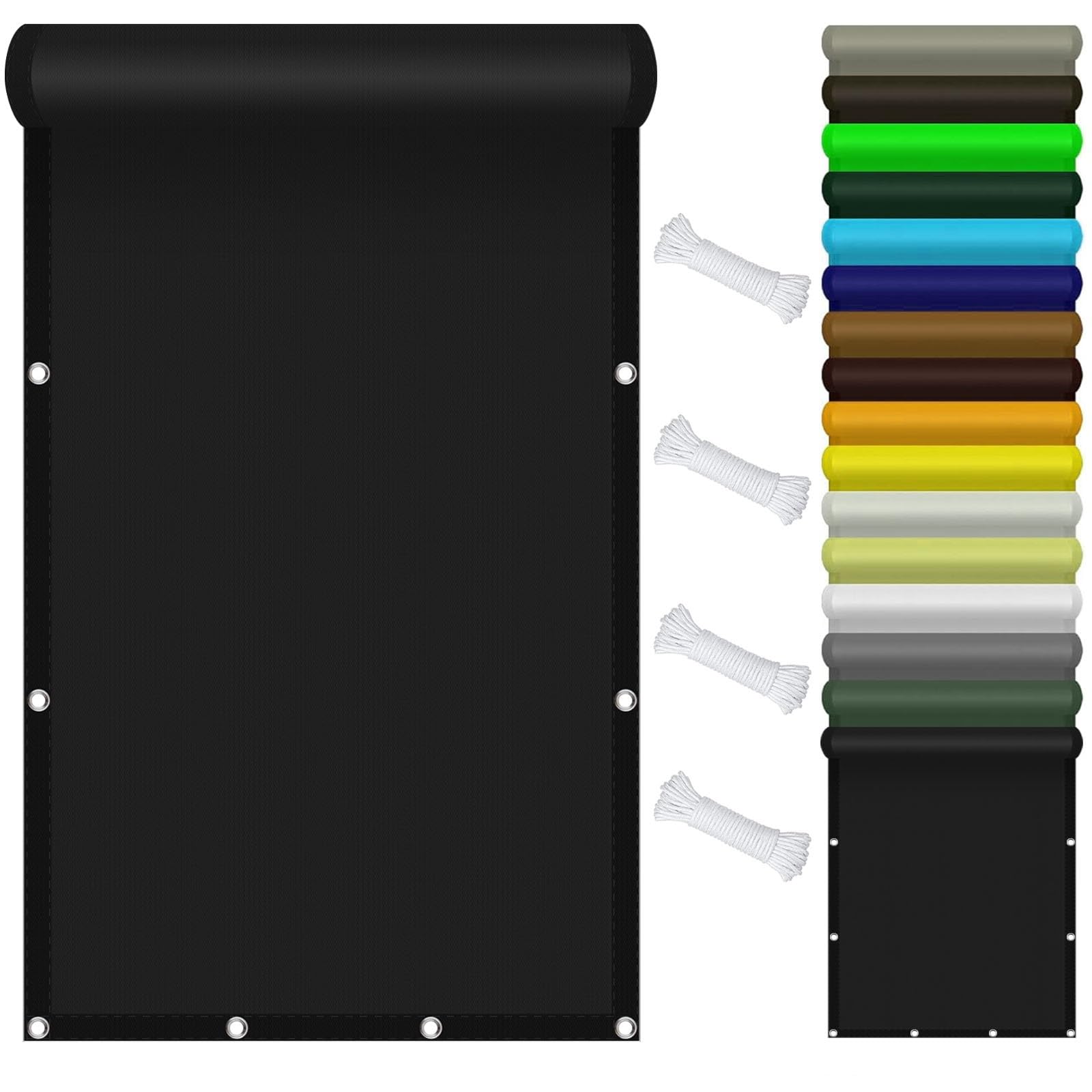 Filet d'ombrage 3x3.5 m anti-chaleur pour abriter efficacement votre balcon