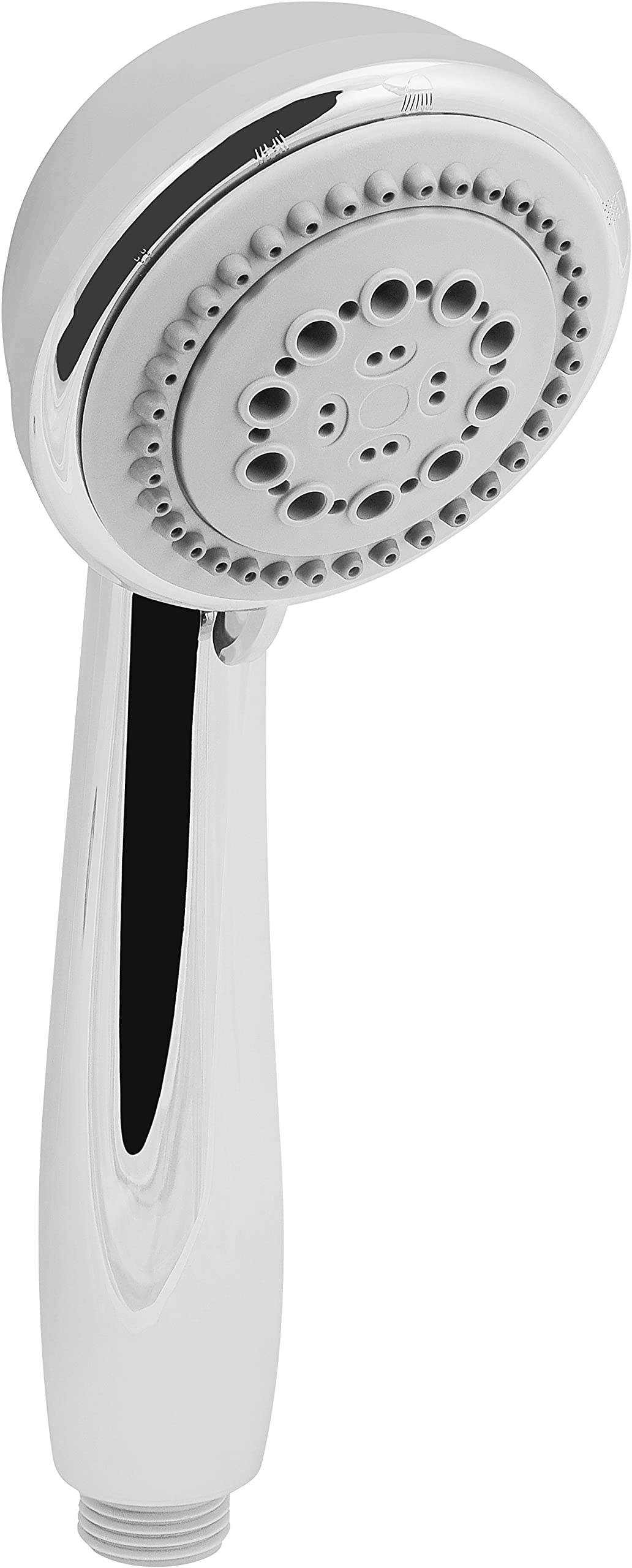 Cornat Chrome / Grey Arielli New Tecb3478 Hand Shower Head Diameter 80 Mm Chrome/Grey 4 Jet Types: Normal, Soft & Massage Jet Water Stop & Anti-Limescale/Water-Saving Insert/Eco Shower Head