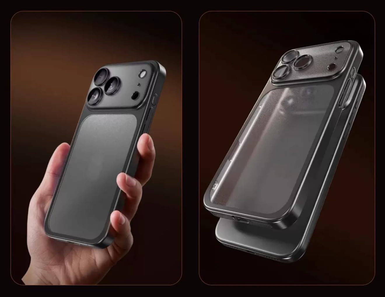 Capa Protetora Translúcida para iPhone 17 Pro Max – Modelo 2026 – Design Premium com Acabamento Fosco, Proteção Antiqueda, Bordas Reforçadas (Azul, iPhone 17 Pro Max)