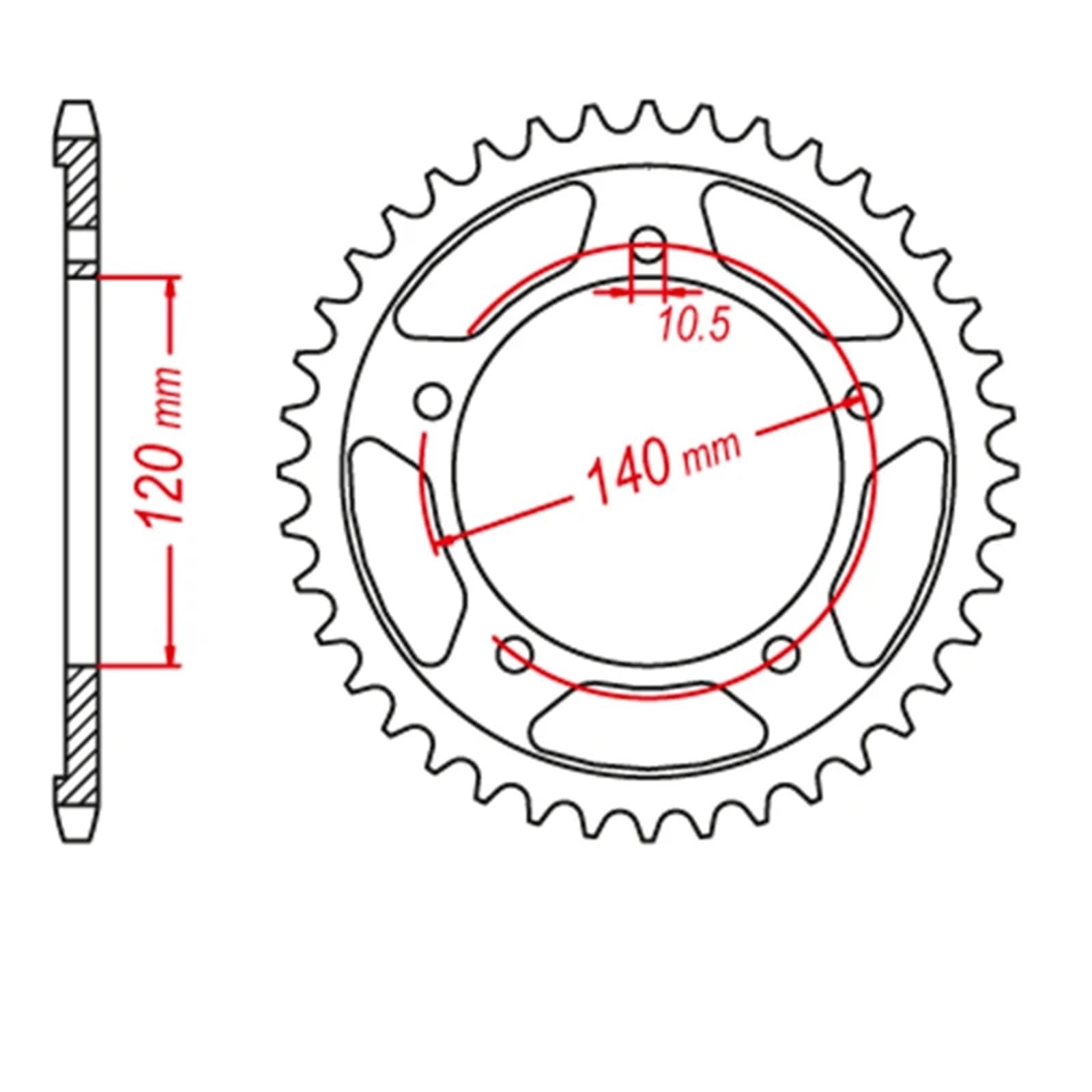 Piñón de transmisión para Suzuki SV1000 SV1000S SV 1000 S K3 K4 K5 K6 K7 2003-2007 Piñón Y Corona para Motocicleta 530 CNC 17T/40T (Delantero Trasero)(40T)