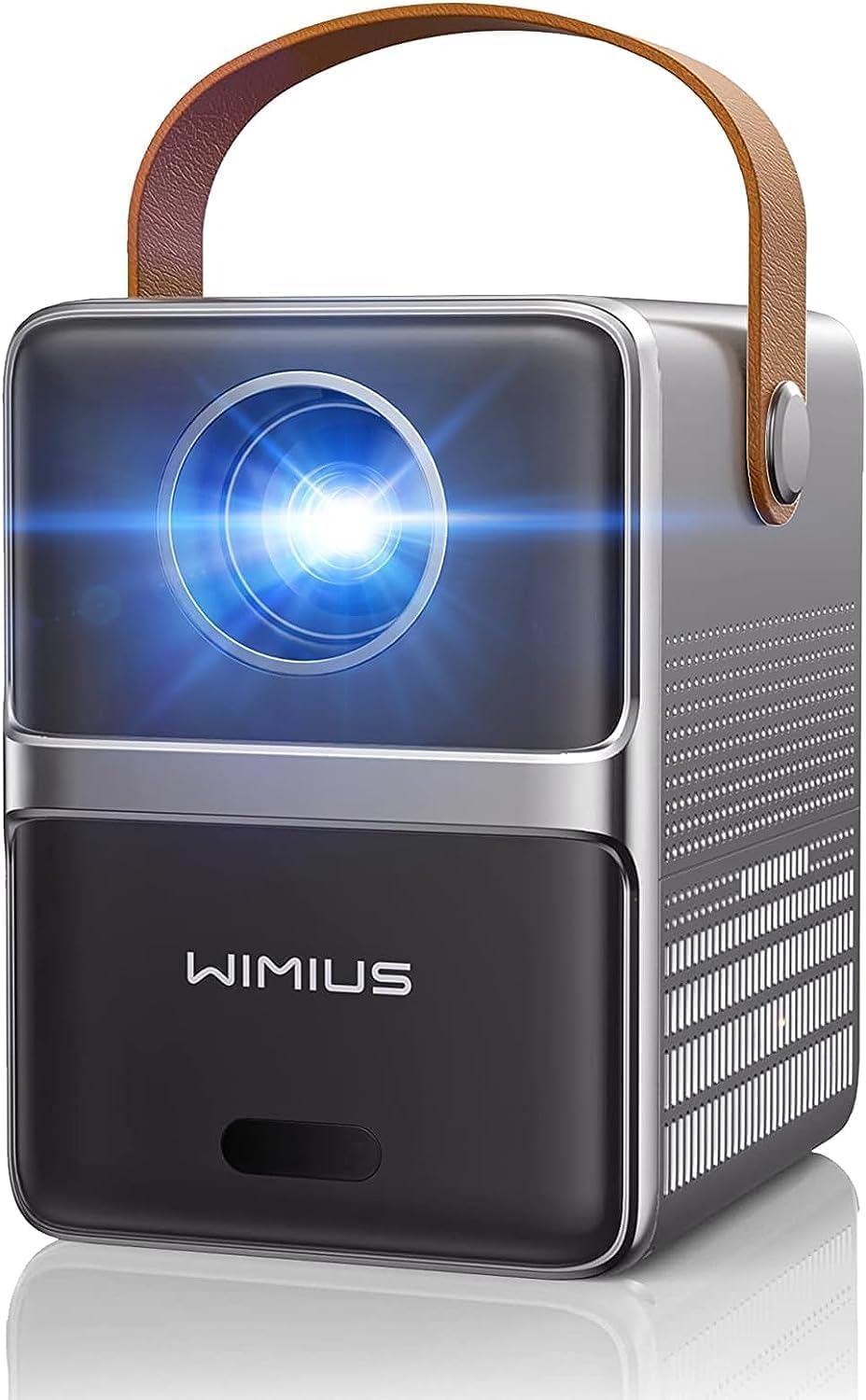Mini Projector with WiFi and Bluetooth - 【Electric-Focus/Auto Keystone/Short Throw/550 ANSI】WiMiUS 1080P Portable Outdoor Movie Home Theater Proyector Compatible with HDMI,USB,AV,Phone/Tablet/Laptop Black