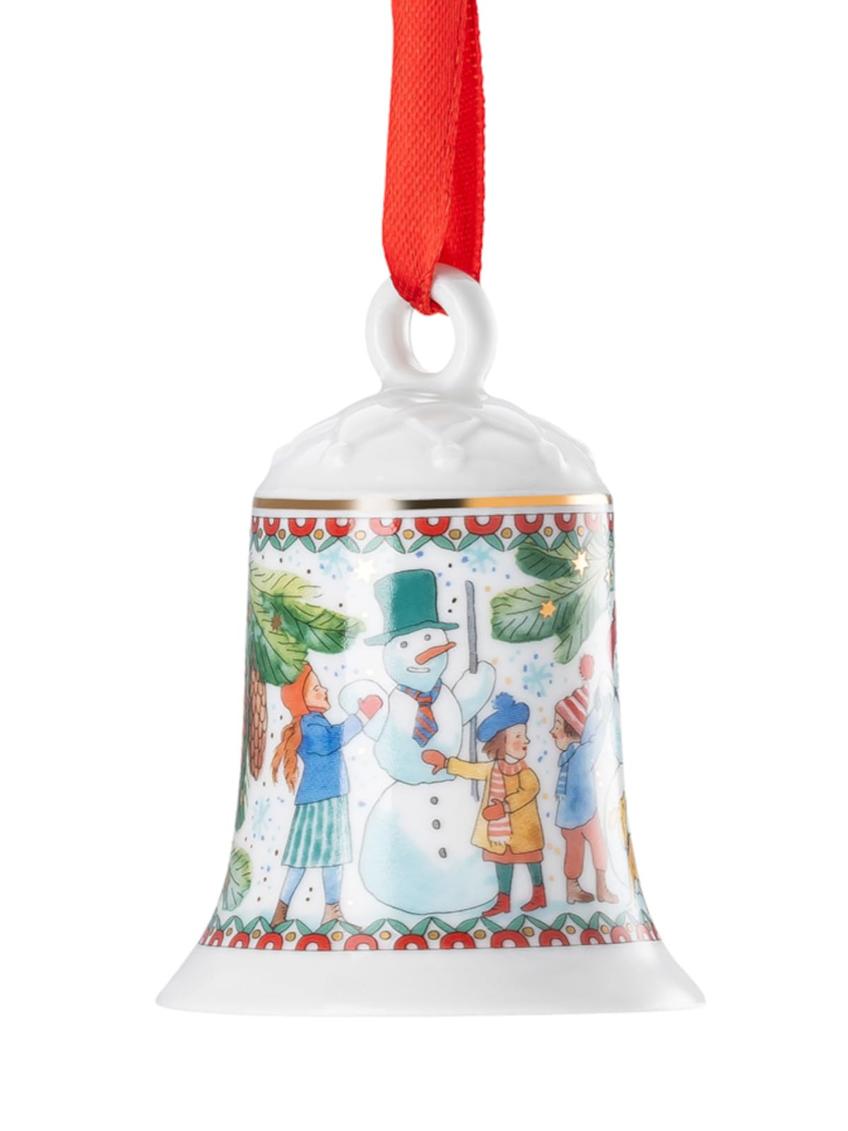Hutschenreuther Collezione di Natale 2025 - Campana in porcellana, 7 cm