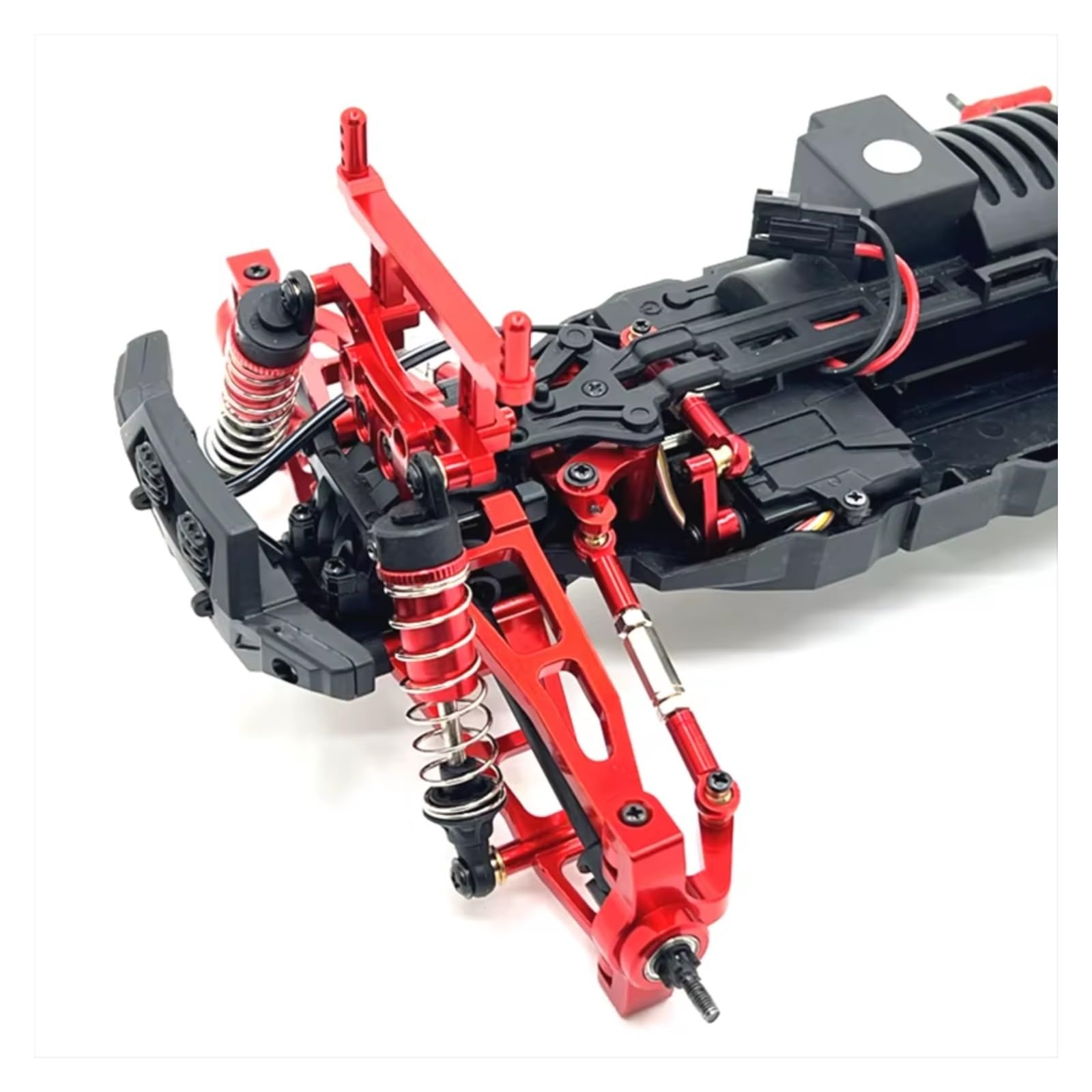 Knuckle sterujące RC do Kyamrc G161 G162 G169 1/16 metalowe do zestawu kubków kierownicy wahacza zdalnego sterowania, części samochodowe i akcesoria, ulepszona wymiana i użytkowanie (czerwone)