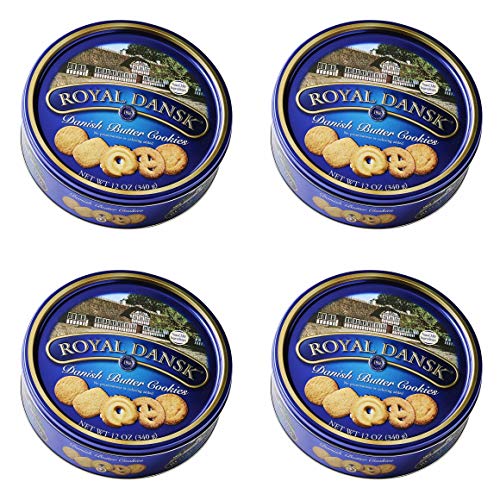 Royal Dansk Danish Cookie Selection, No Preservatives or Coloring Added, 12 oz - 4 Pack