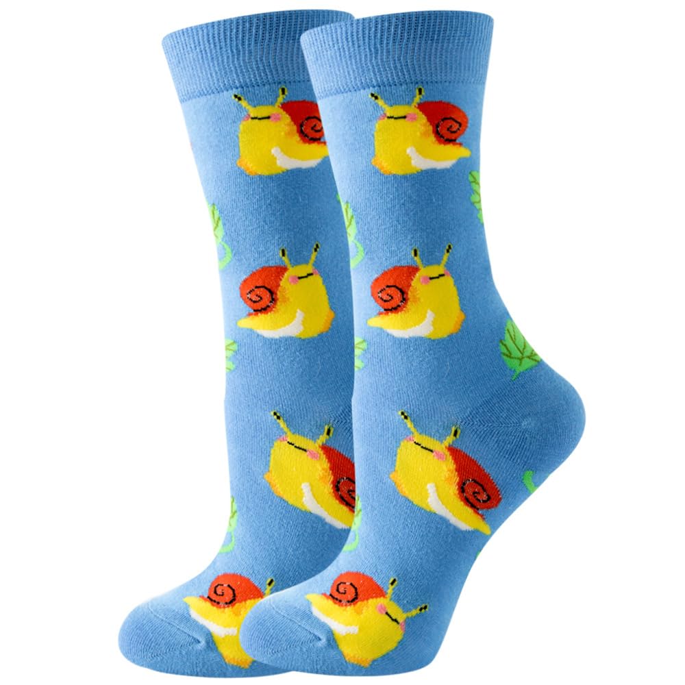 WOVSTNOV Cute And Novetly Men's And Women's Socks Animal Fruit Food Pattern Mid Calf Socks Funny Socks, 71, 7.5-11.5
