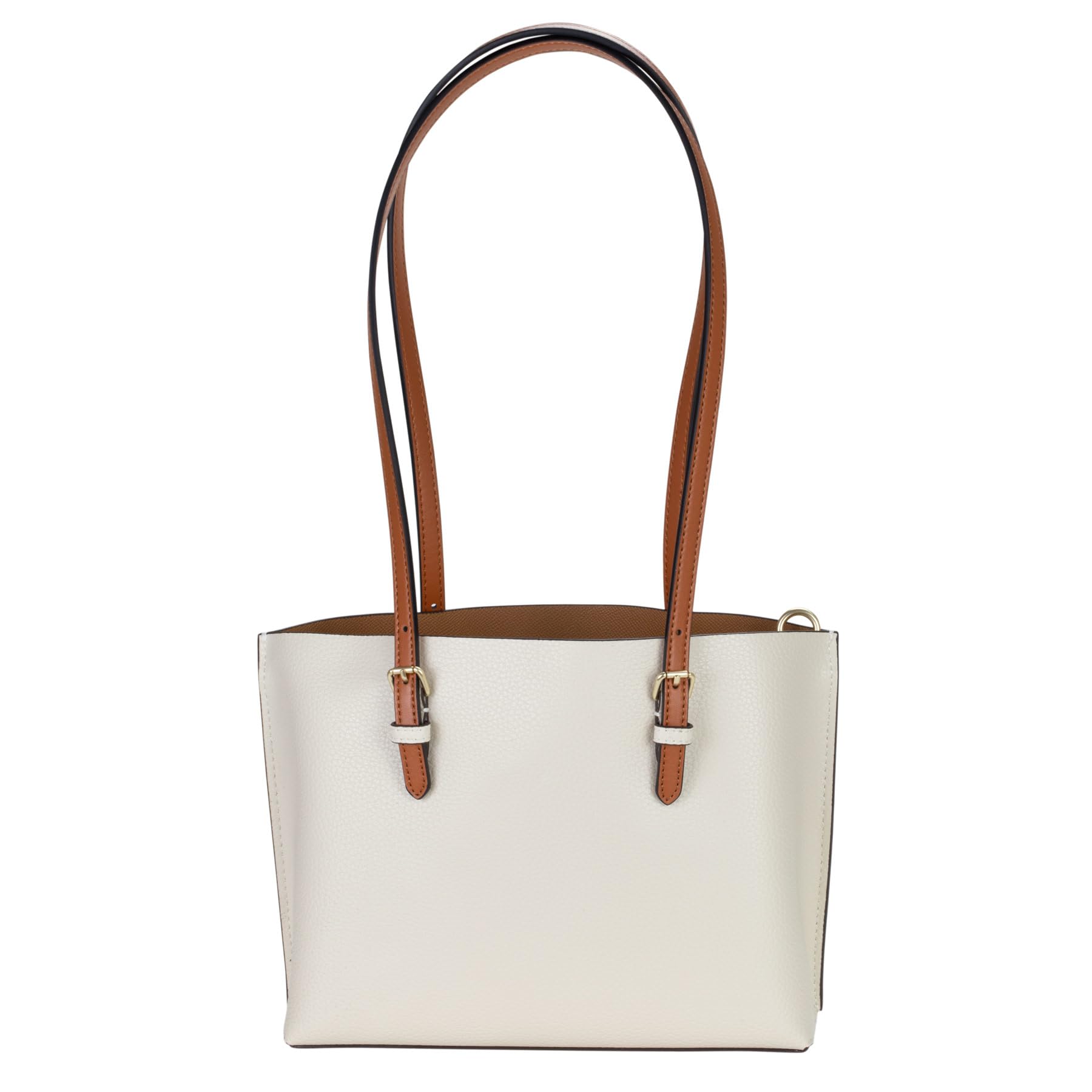 Allzedream - Manici per borsa in pelle di microfibra, con catena, per borsetta, borsa a tracolla, confezione da 2, marrone, 1,8 cm