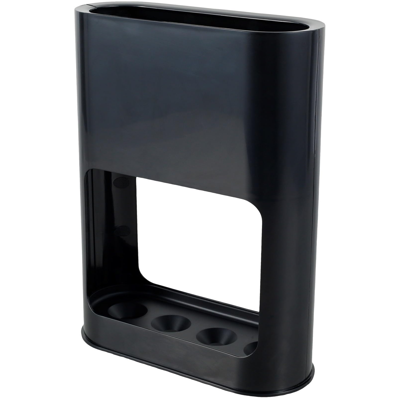 FVDZRFIE Umbrella Stand Metal Umbrella Stand Rack Fits Holder With Metal Iron Panel With Cushion Removable Drip Tray(Black)