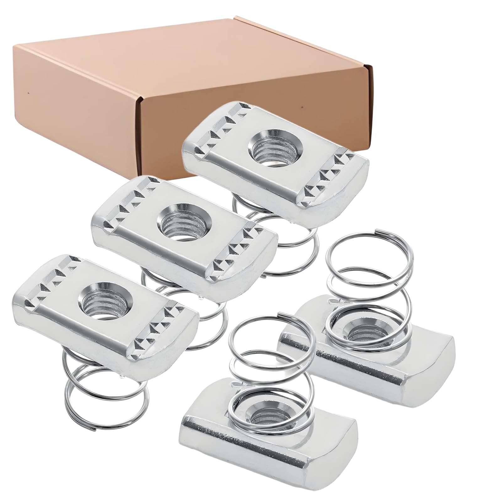 Photo 1 of 1/4”-20 Strut Channel Nuts - Spring Channel Nut?Zinc Plated (Pack of 10)