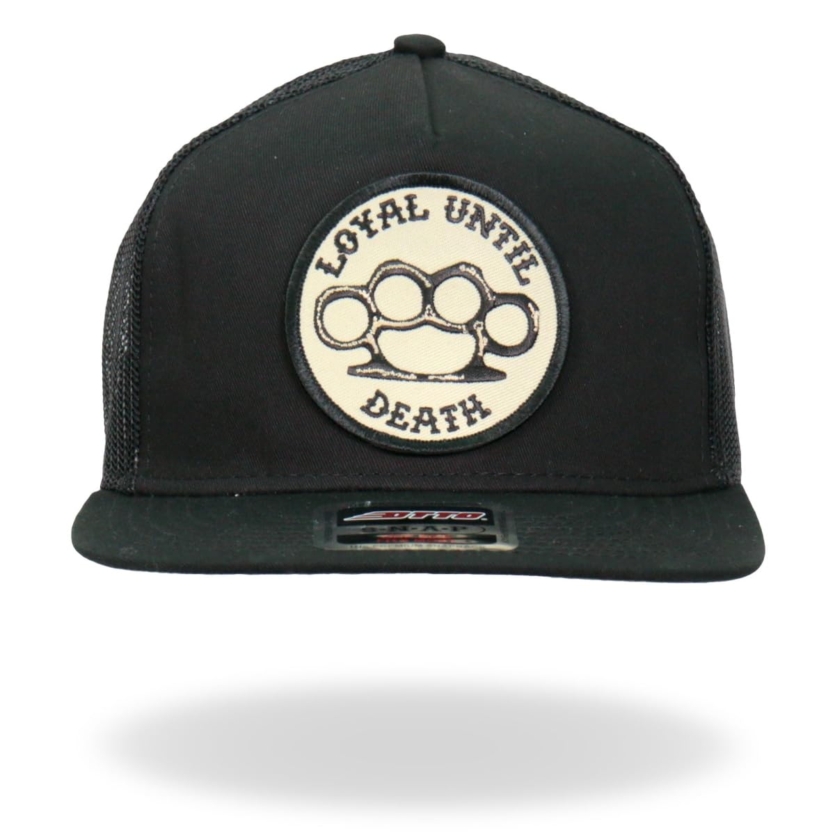 Hot Leathers GSH2015 Loyal Until Death Snapback Hat - One Size Black