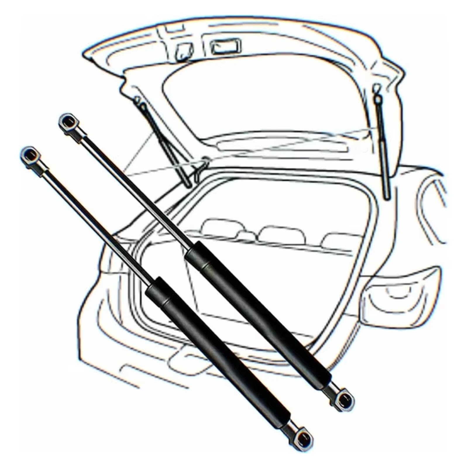 Para Nissan Para Qashqai II Para J11SUV 2013-2018 OE 904504EA0A 90450-4EA0A Barra Puntal Choque Trasero Varilla Presión Gas Maletero Amortiguadores Maletero Resorte Gas