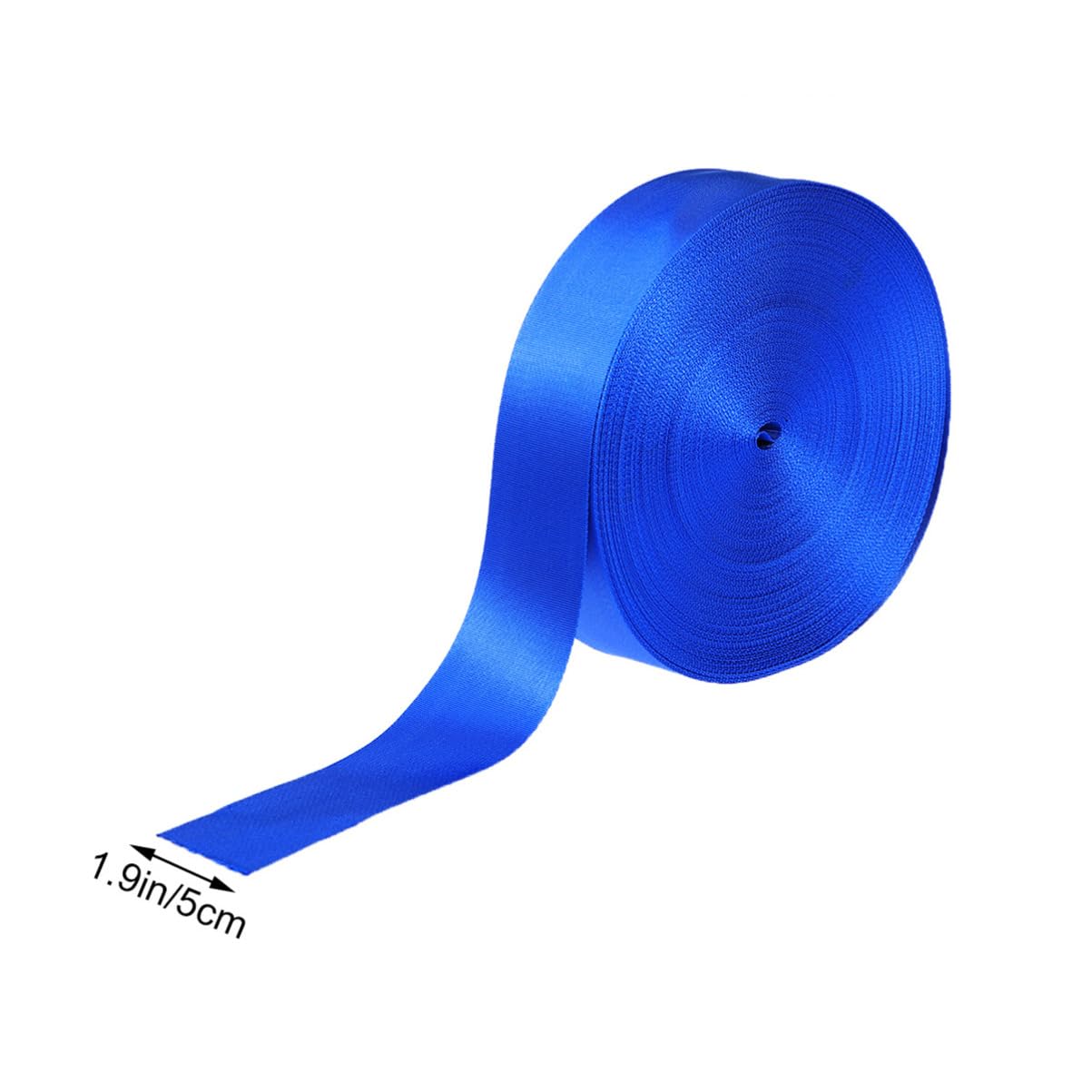 TEHAUX DIY Polyester Webbing Straps 5cm Wide 50yd Roll Versatile for Camping Boating Rafting Pet Collars Bag Handles Backpack Straps Sturdy Polyester Weave