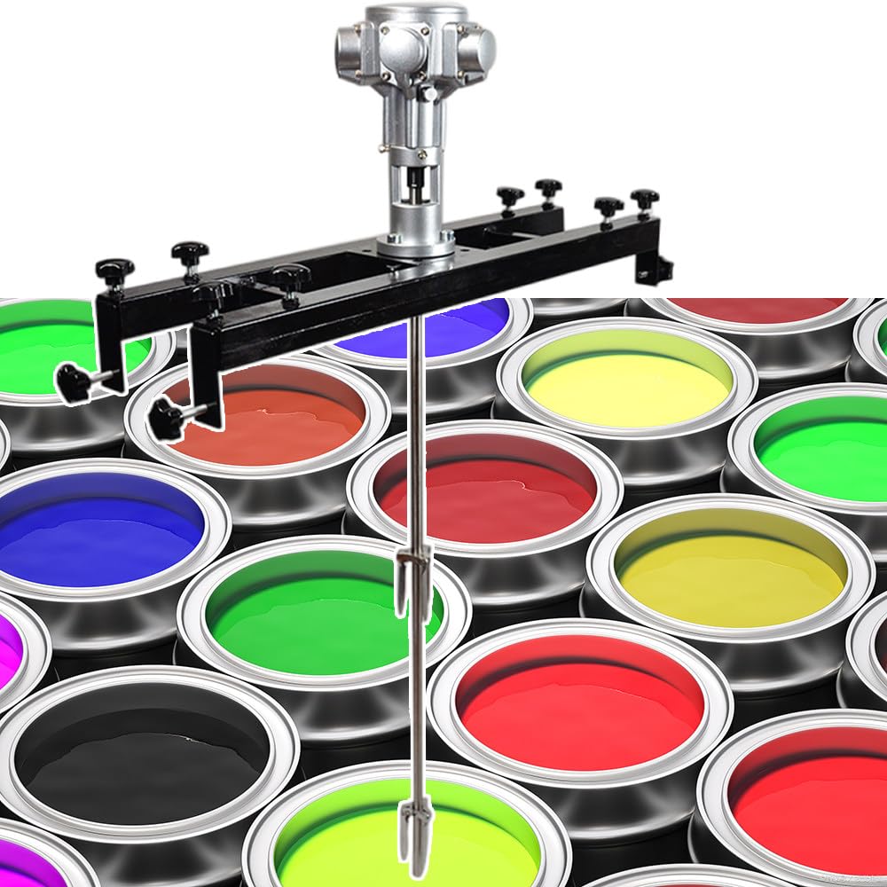 Mezclador industrial para tanques de 1000 L, máquina de agitación eficiente con hélice plegable para mezclar y disolver tinta, solución de alto rendimiento para recipientes grandes