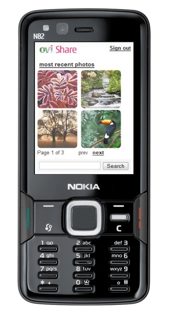 Nokia N82 (UMTS, WLAN, Bluetooth, 5 MP) akıllı telefon Siyah
