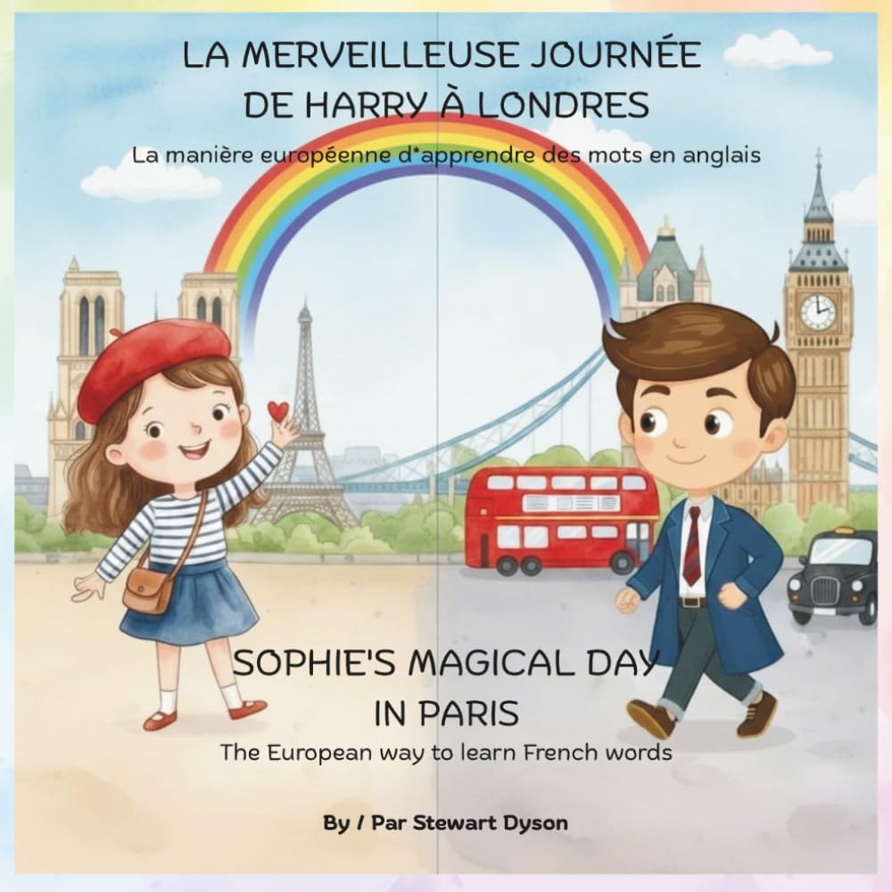 SOPHIE'S MAGICAL DAY IN PARIS & LA MERVEILLEUSE JOURNÉE DE HARRY À LONDRES: The European way to learn French words & La manière européenne d*apprendre des mots en anglais (Learning made easy)