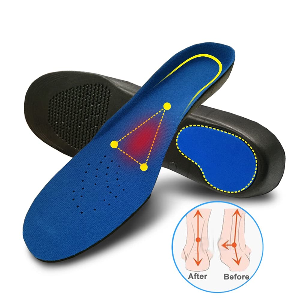 Solette Ortopediche 3D Premium Supporto for Arco Plantare Solette Ortopediche in Tessuto Peluche Confortevole (Size : L EU 44-46)