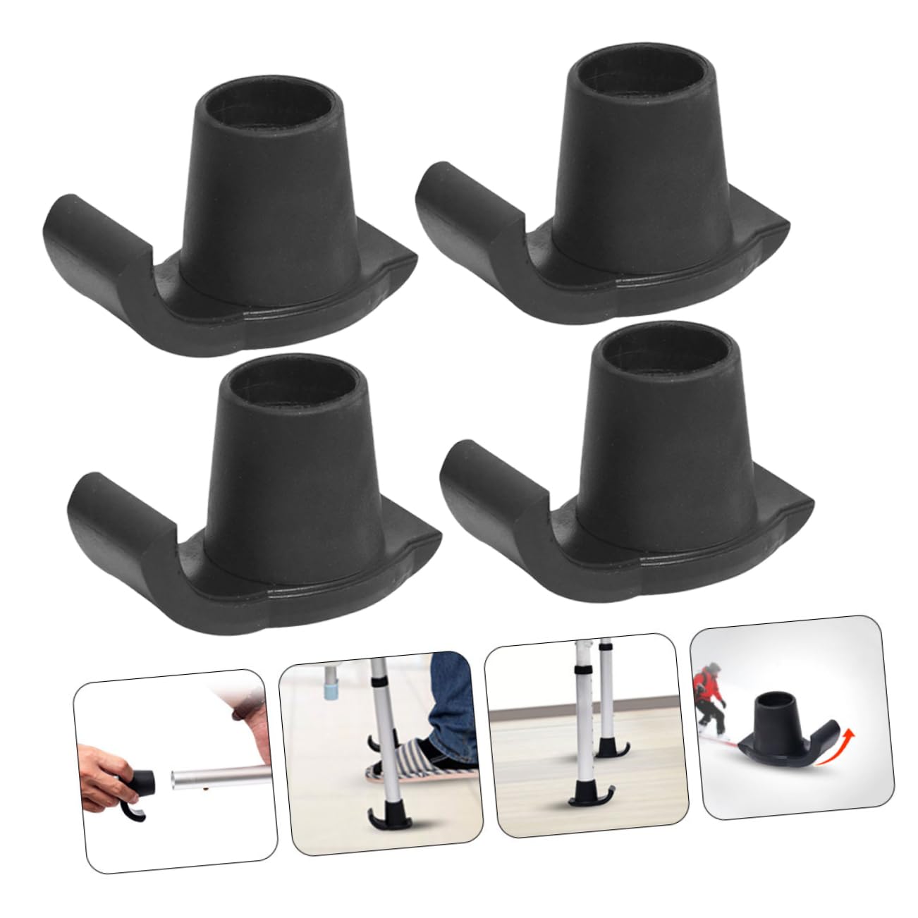 6pezzi Sci in Nylon per Walker Sottobicchieri Antiscivolo Cursori Portatili di Piedini per Walker Sciwalker Pratici per Superfici in Alianti di Ricambio Piccoli Alianti
