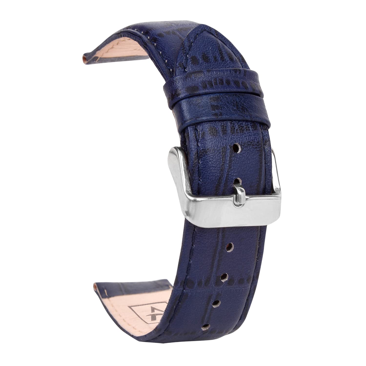 RoyceeAspire Series Genuine Leather Mens Replacement Watch Straps Compatible with All Watches with Regular 20 mm Lug Size