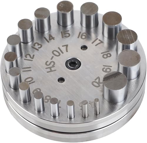 Juego de cortador de disco, 17 45 círculos de acero redondo Kit de corte de disco formando colgante Charm Punch herramienta de corte profesional,