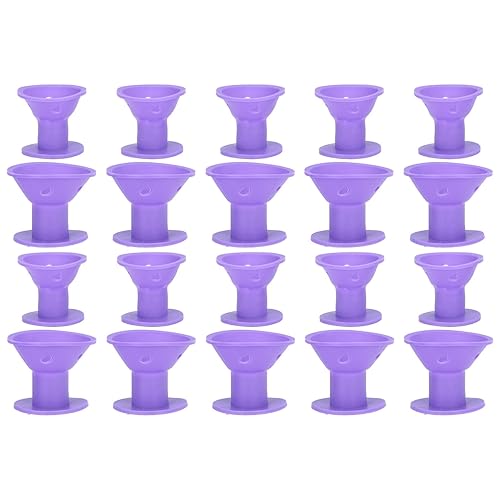 Miniatura 9 de 20 rodillos mágicos para el cabello, rizadores de pelo de silicona suave sin calor, con 10 rizadores de pelo pequeños y 10 unidades, grandes,