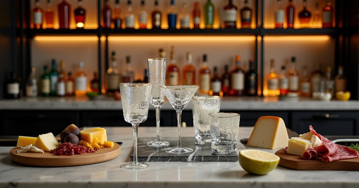 Amalfi Triangular Glassware or Stemware with Gold Rims - Sets of 4 (Wine - S/4) - Image 5