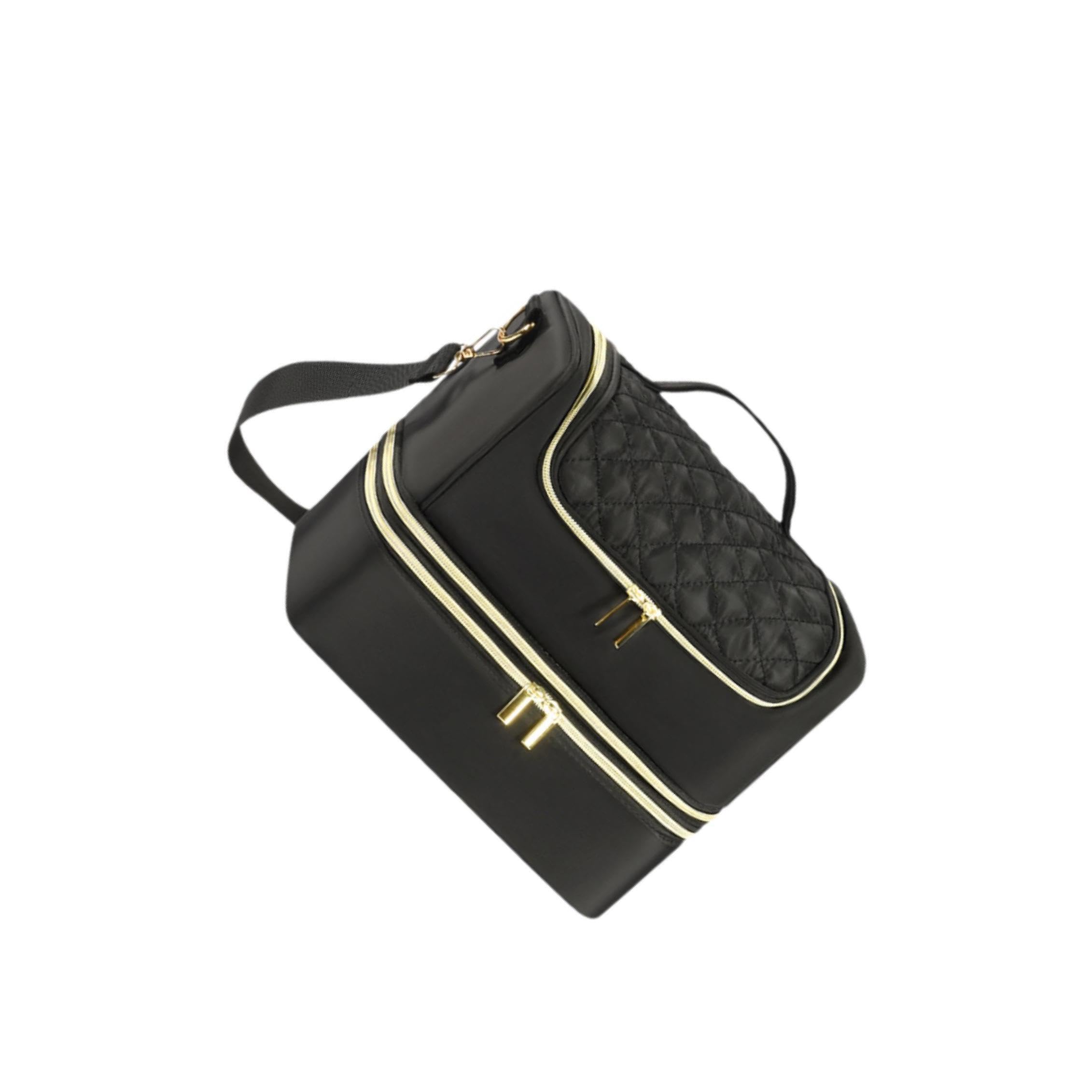 Bolsa de almacenamiento de esmalte uñas capas con capacidad para 60 botellas y organización fácil los suministros esmalte uñas. Bolsa almacenamiento 2 capas con capacidad