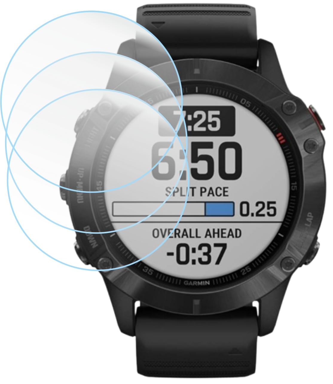 Tempered Glass Screen Protector Compatible With Garmin Forerunner 165/165 Music & Fenix 6/6 Sapphire / Fenix6 Pro/6 Pro Solar (47mm) & Fenix8 /Fenix 8 SE (43mm) Screen Guard (Pack of 3)-image-14