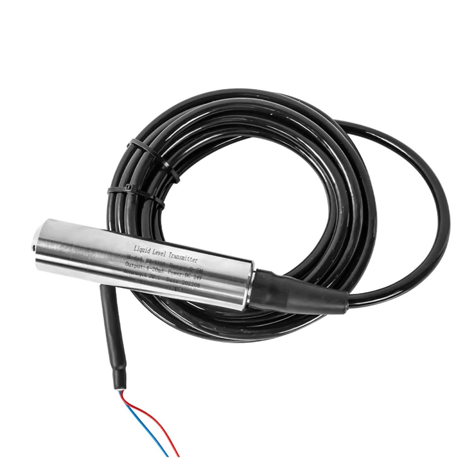 Capteur Submersible RS485 Transducteur Niveau Eau Puits Cuve Sonde 4M Câble 6M