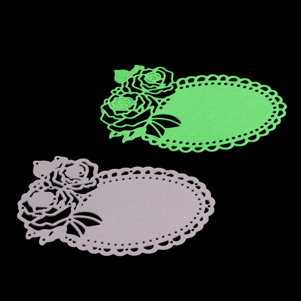 Metall-Stanzschablone Rosenblüten – 12,7x5,3 Cm, Aus Karbonstahl, Für Scrapbooking & Kartenbasteln