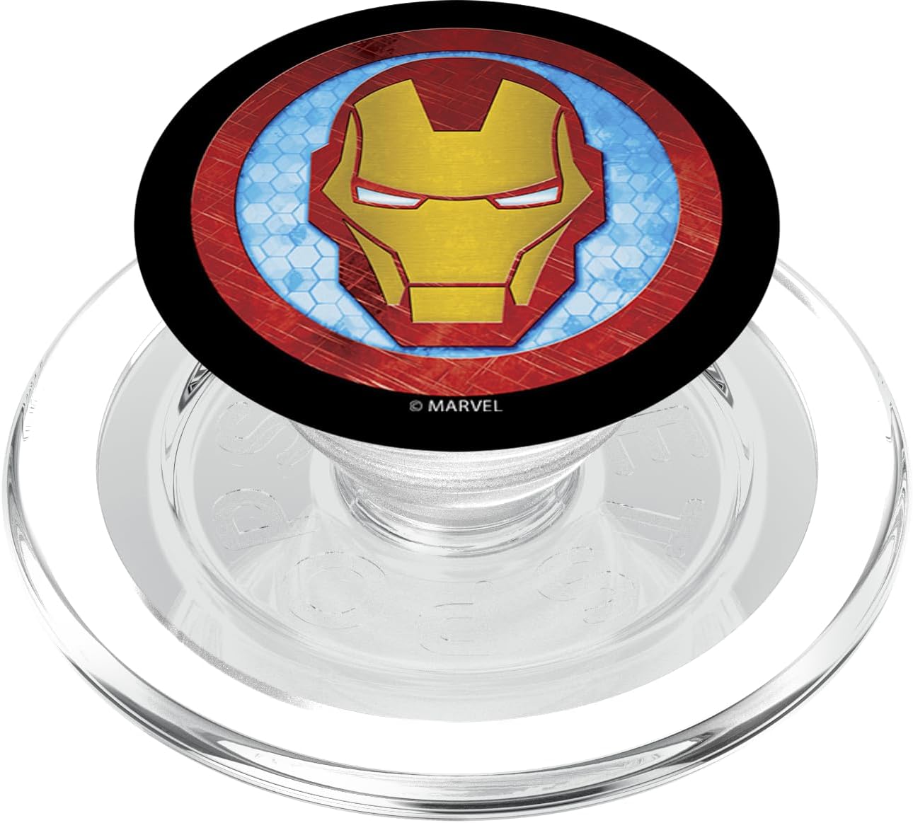 Marvel Iron Man Iconic Mask In Circle PopSockets MagSafe PopGrip for iPhone
