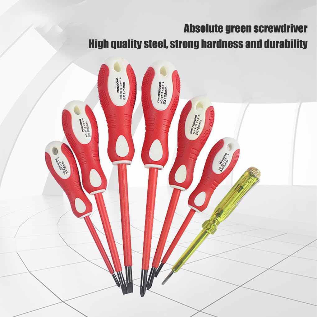 7X testeur électrique tournevis détecteur de tension dureté solidité opération Simple stylo de test Volt facilement saisi