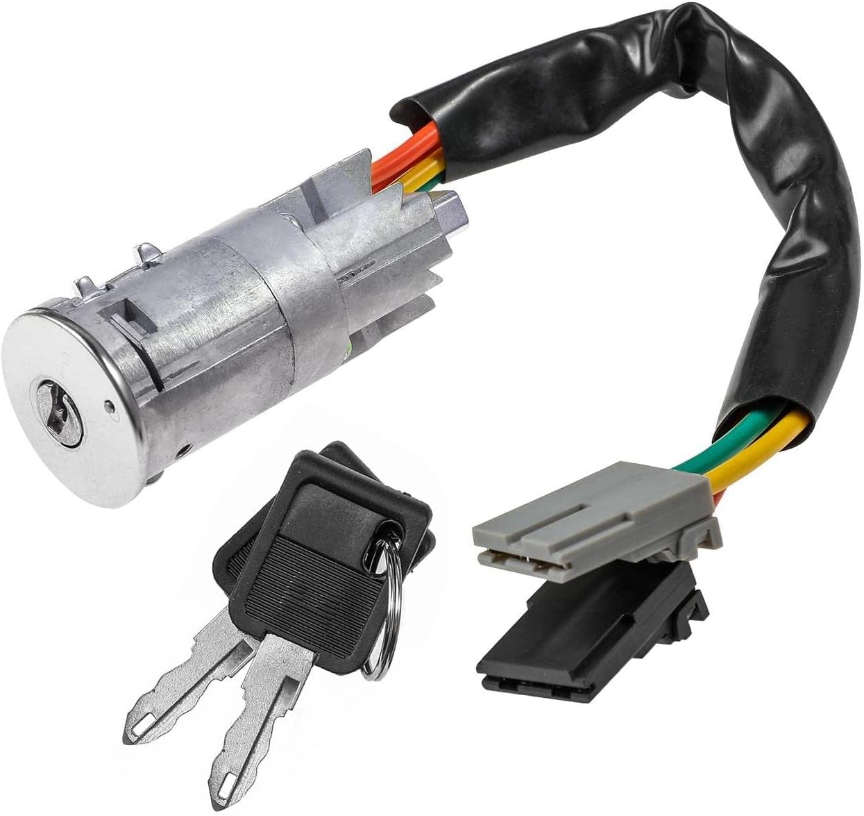YAOPEI Ignition Lock Barrel and Keys for Vauxhall Vivaro Renault Trafic Nissan Primastar Interstar 7700765533 7701038365 Ignition Switch Harness Ignition Lock Barrel Cable