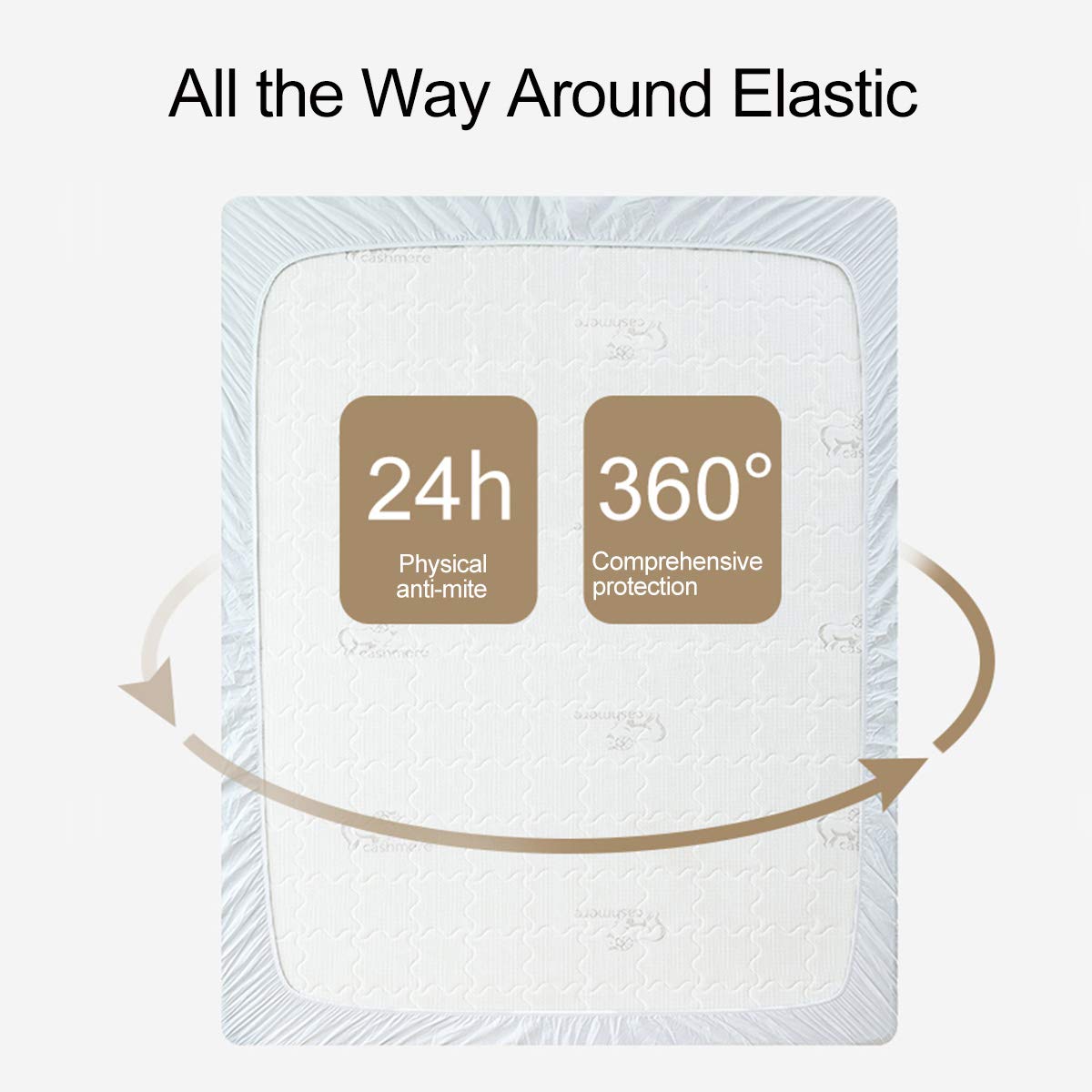 BlessLiving Watercolor Girly Fitted Sheet Explosion of Colors Trendy Bedding All-Round Elastic Pocket Wrinkle, Fade, Stain Resistant Deep Pocket Bed Sheet, Pink Blue Purple,California King Size